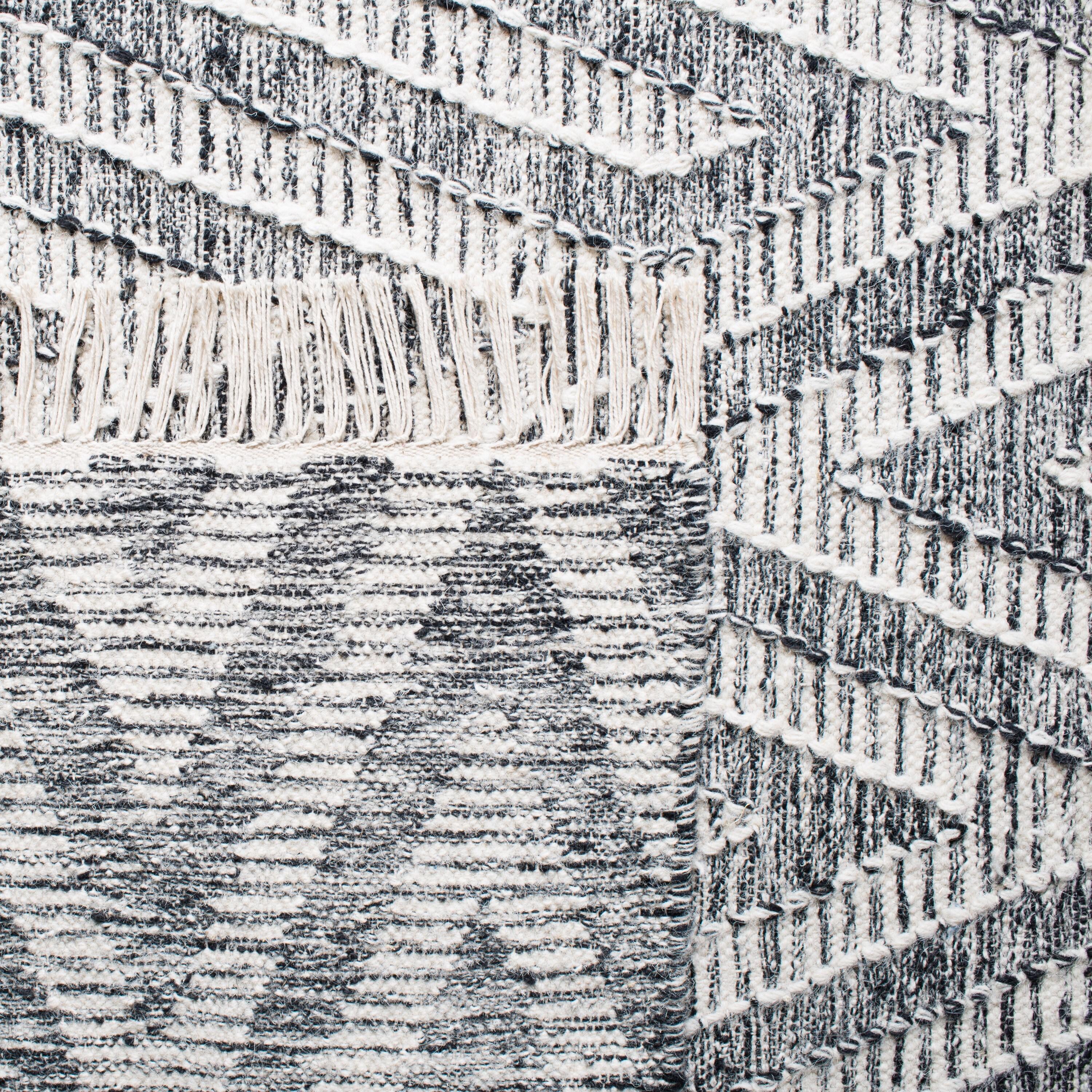 Union Rustic Reliford Kilim Hand Loomed Wool Geometric Rug