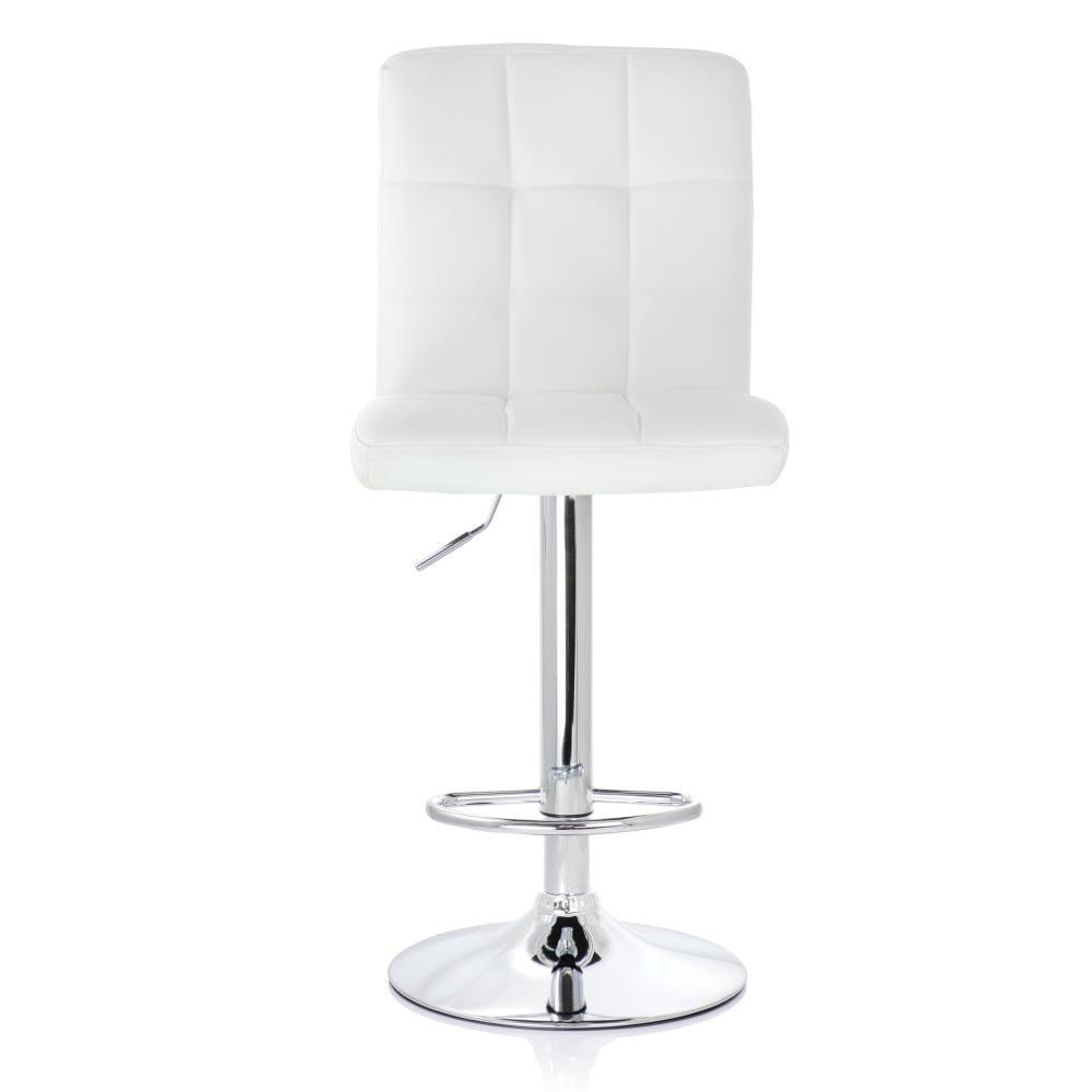 Latitude Run® Jaretssi Swivel Upholstered Adjustable Height Counter Stool with Metal Frame (Set of 2)