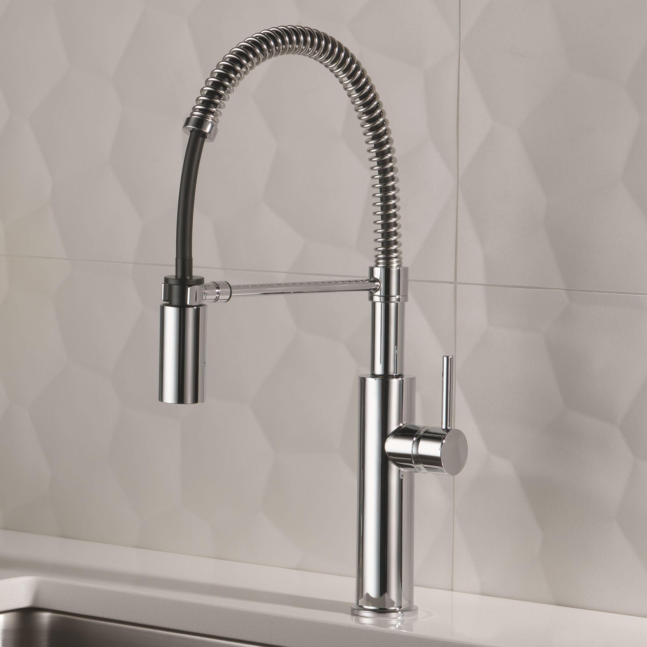 Antoni Pro Commercial Pull Down Sprayer Kitchen Sink Faucet