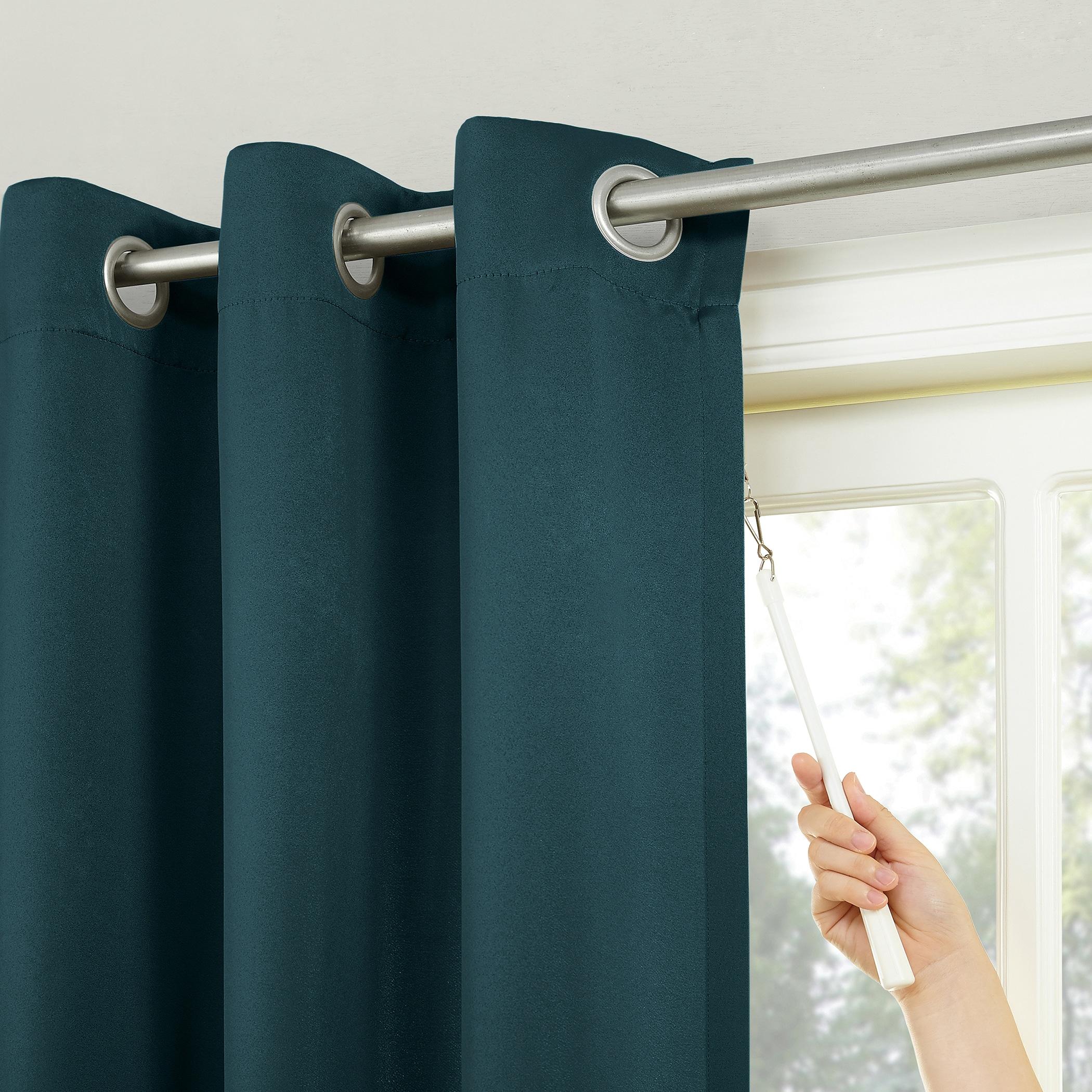 Sun Zero Conrad Grommet Sliding Patio Door Curtain Panel