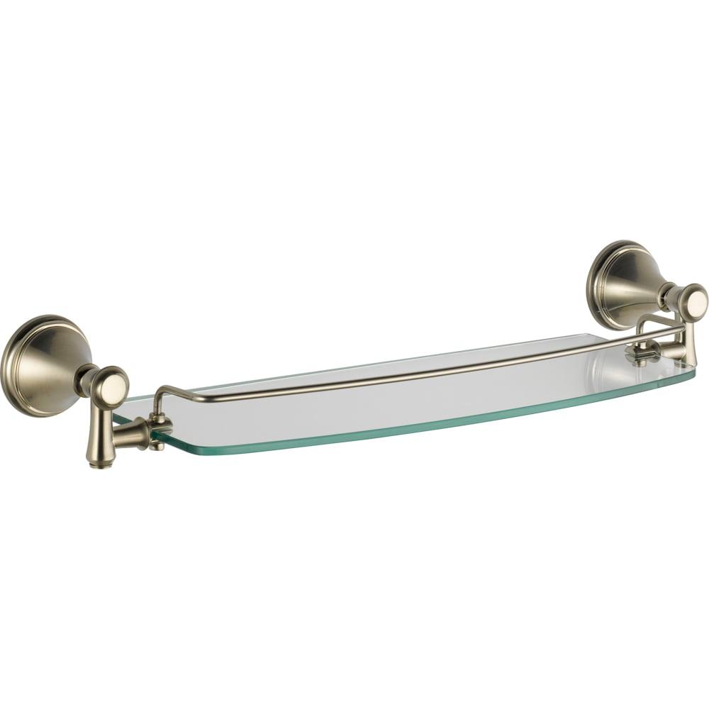 Delta Cassidy 18 in. Glass Shelf with Towel Bar