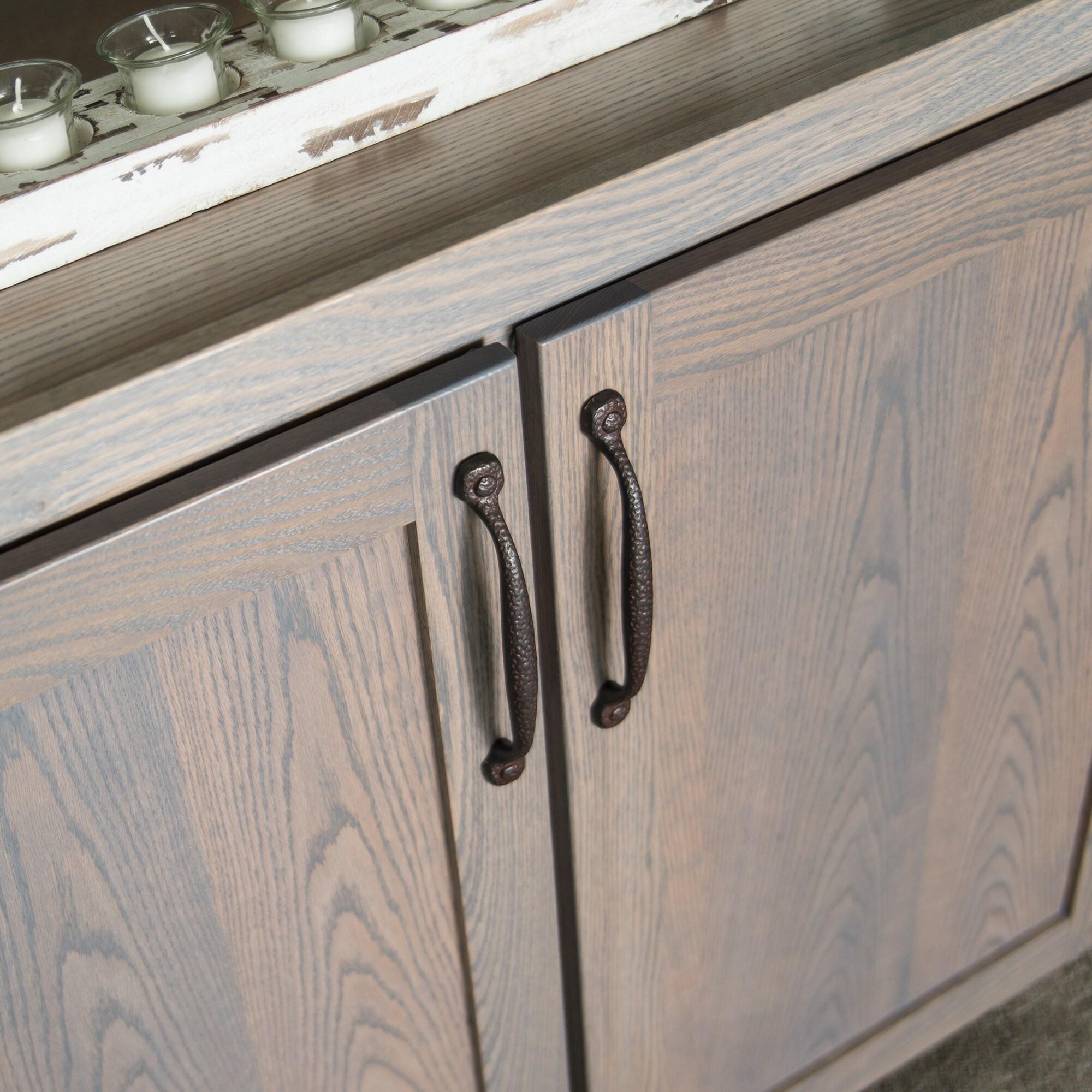 Refined Rustic Kitchen Cabinet Handles, Solid Core Drawer Pulls for Cabinet Doors