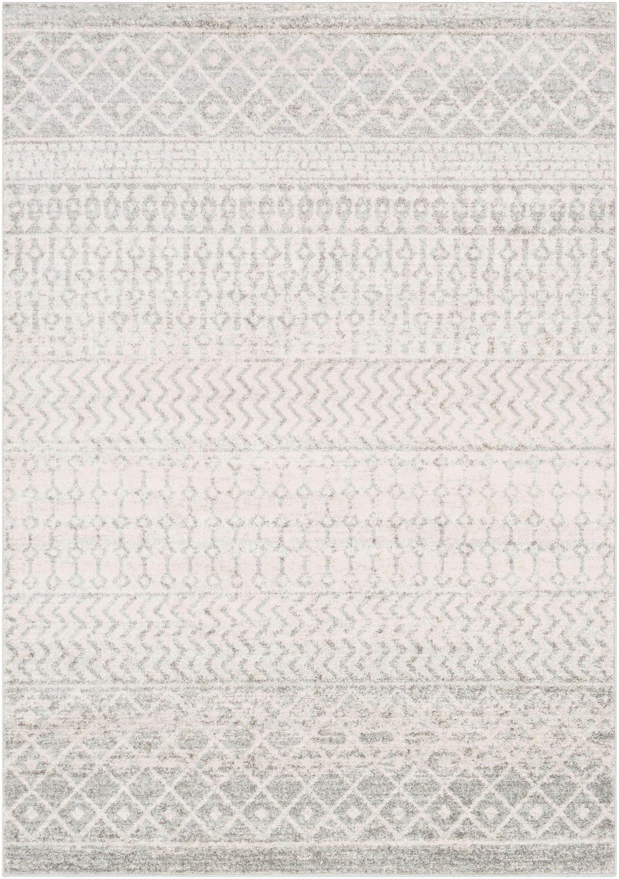 Livabliss 6'7"x9' Sweetgum Global Rug Cream: Traditional Rectangle, Medium Pile, Fade & Stain-Resistant