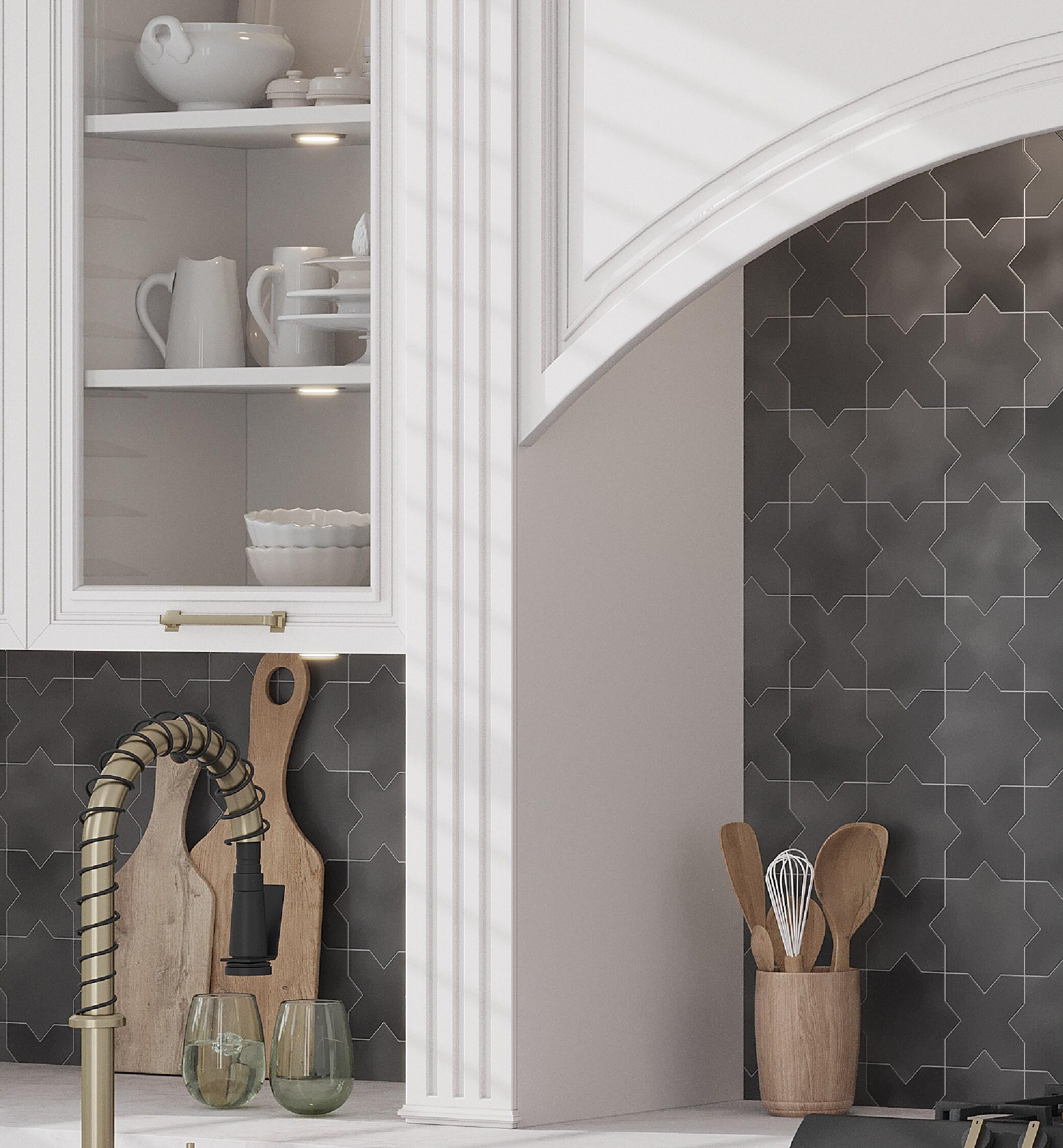 Siena 5.35'' W x 5.35'' L Ceramic Singular Tile