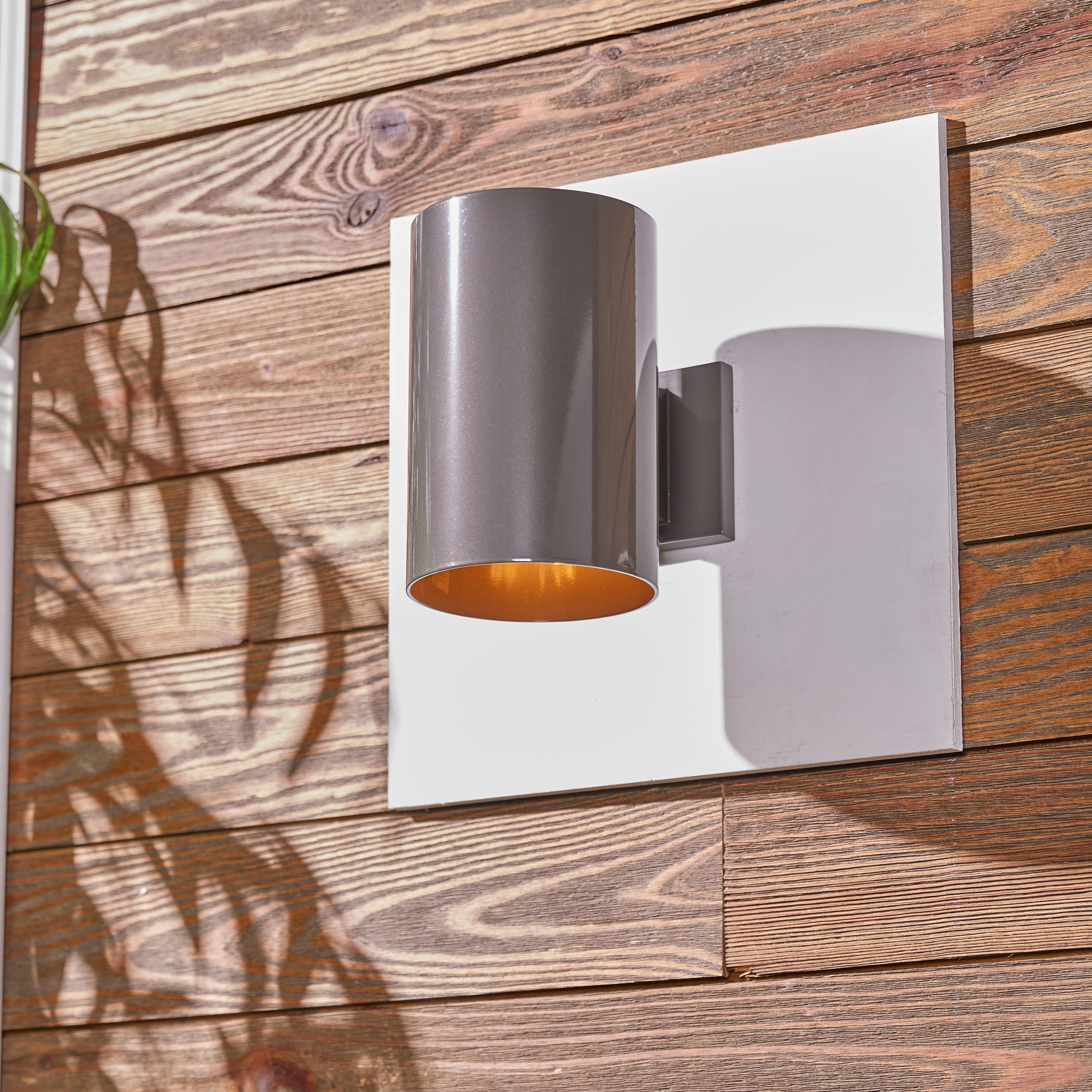 Bronze Brown Dimmable Cylinder Sconce for Outdoor Lighting