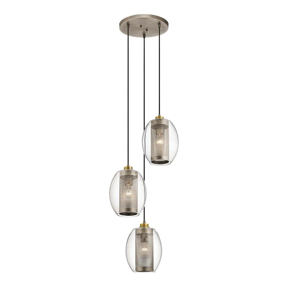 Kichler Lighting Asher 3 - Light Pendant in  Antique Pewter