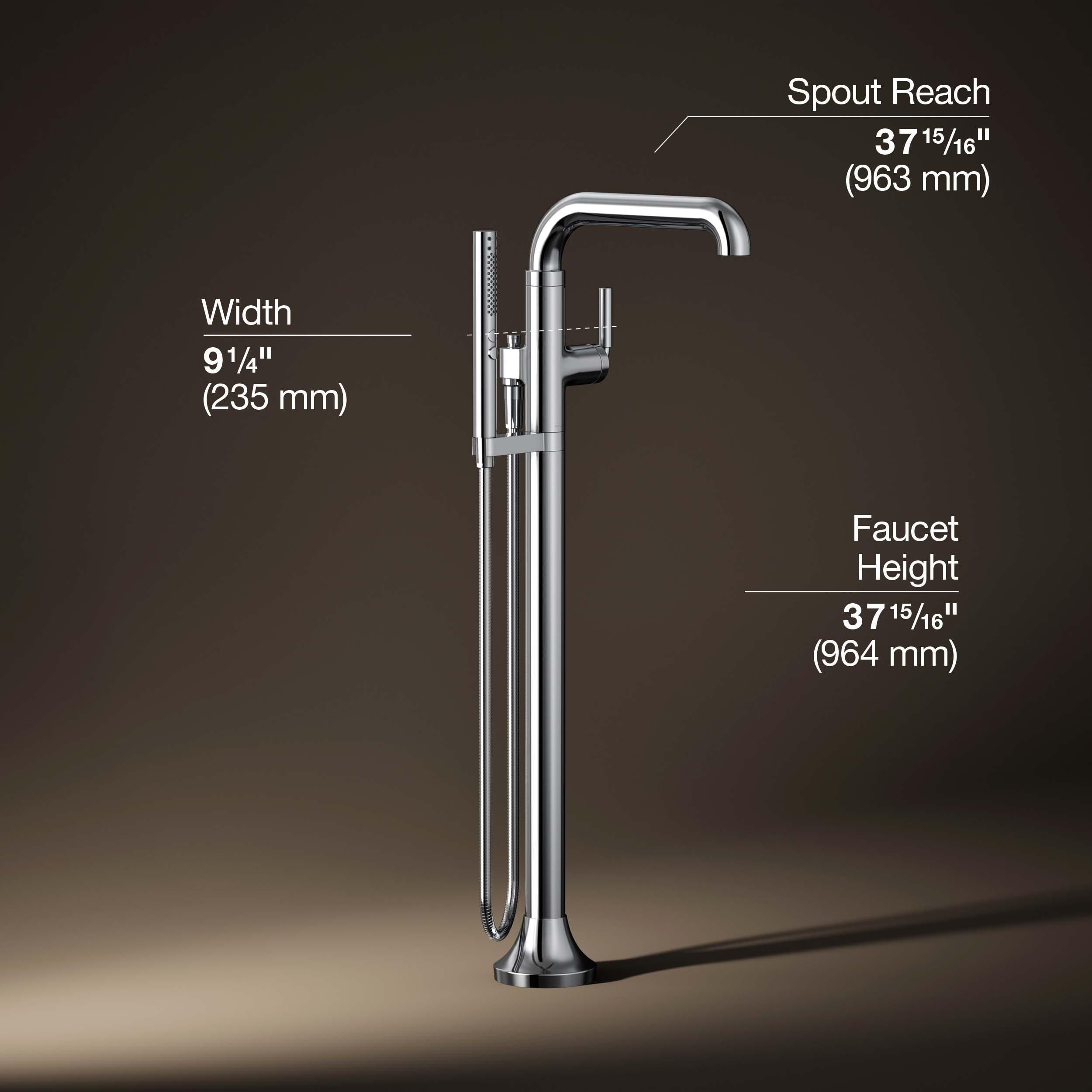 Tone Floor Mounted Clawfoot Tub Faucet