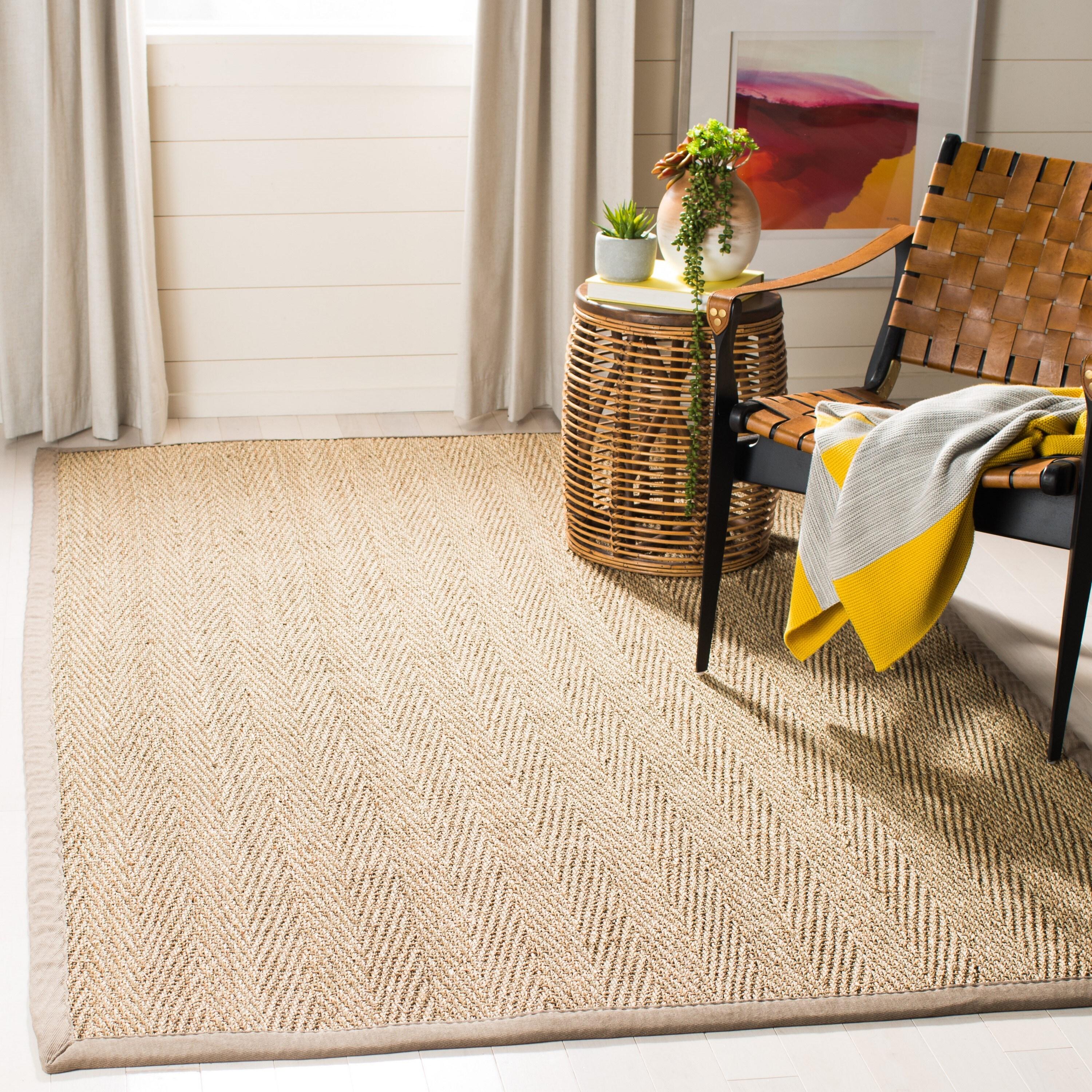 Natural Fiber NF115 Power Loomed Indoor Accent Rug - Natural/Grey - 3'x5' - Safavieh.