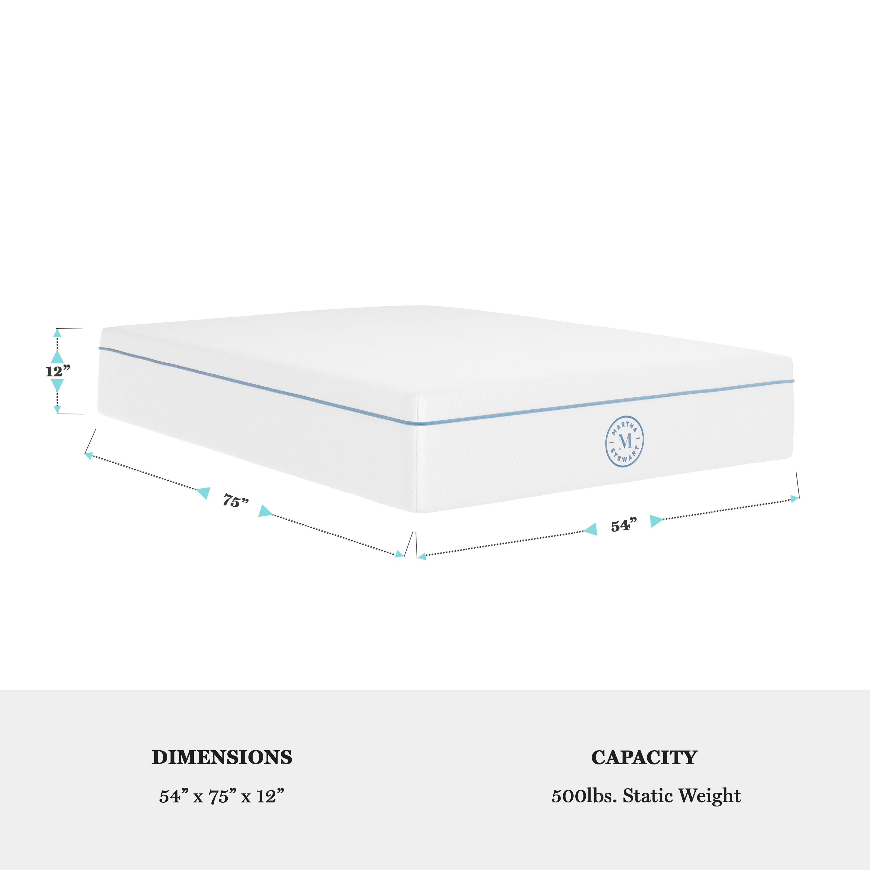 Martha Stewart Martha Stewart SleepComplete Medium Support Dual-Action Green Tea Cooling Memory Foam Mattress