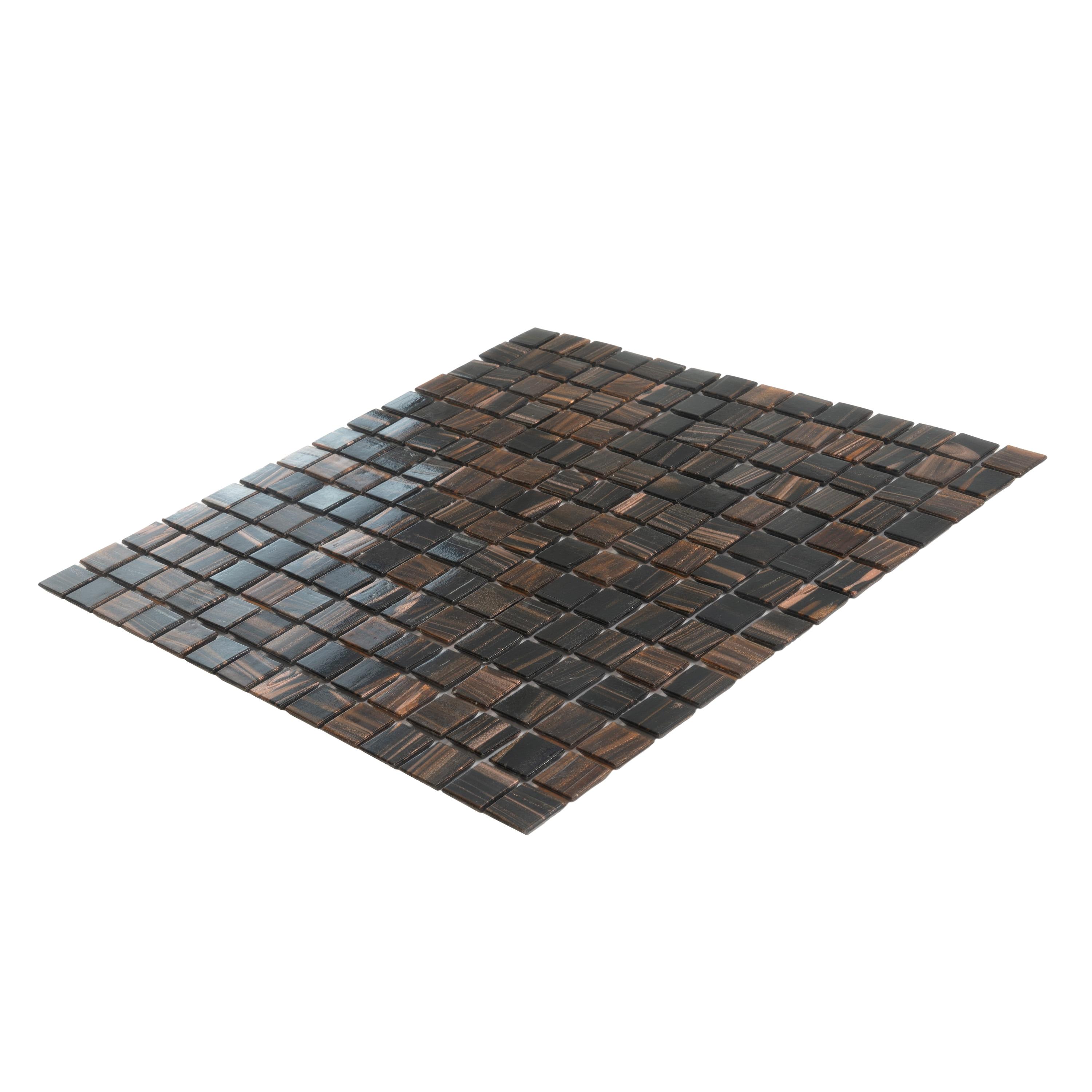 Mingles 0.8" x 0.8" Glass Grid Mosaic Wall & Floor Tile