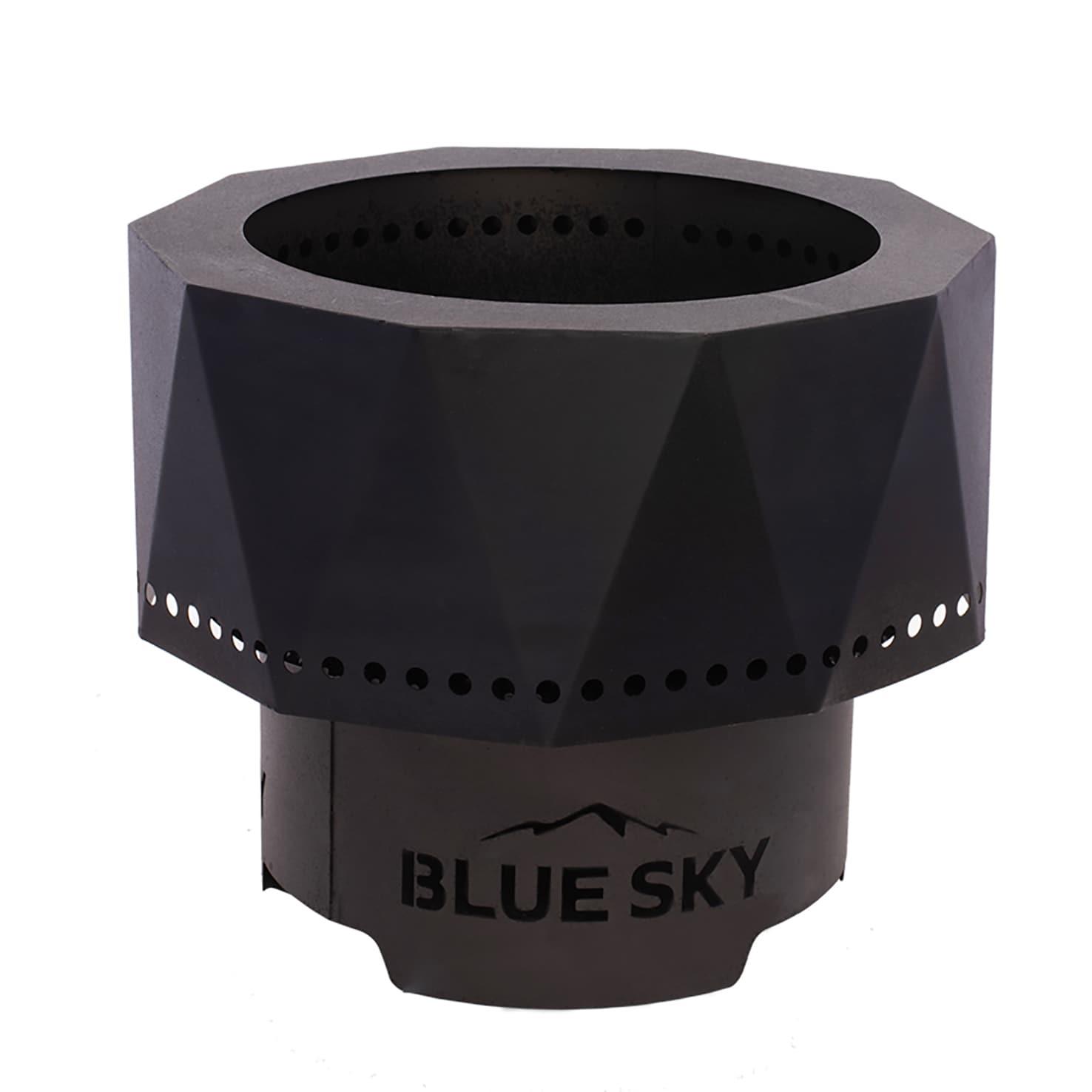 Blue Sky Outdoor Living Round Steel Wood Burning Smokeless Fire Pit