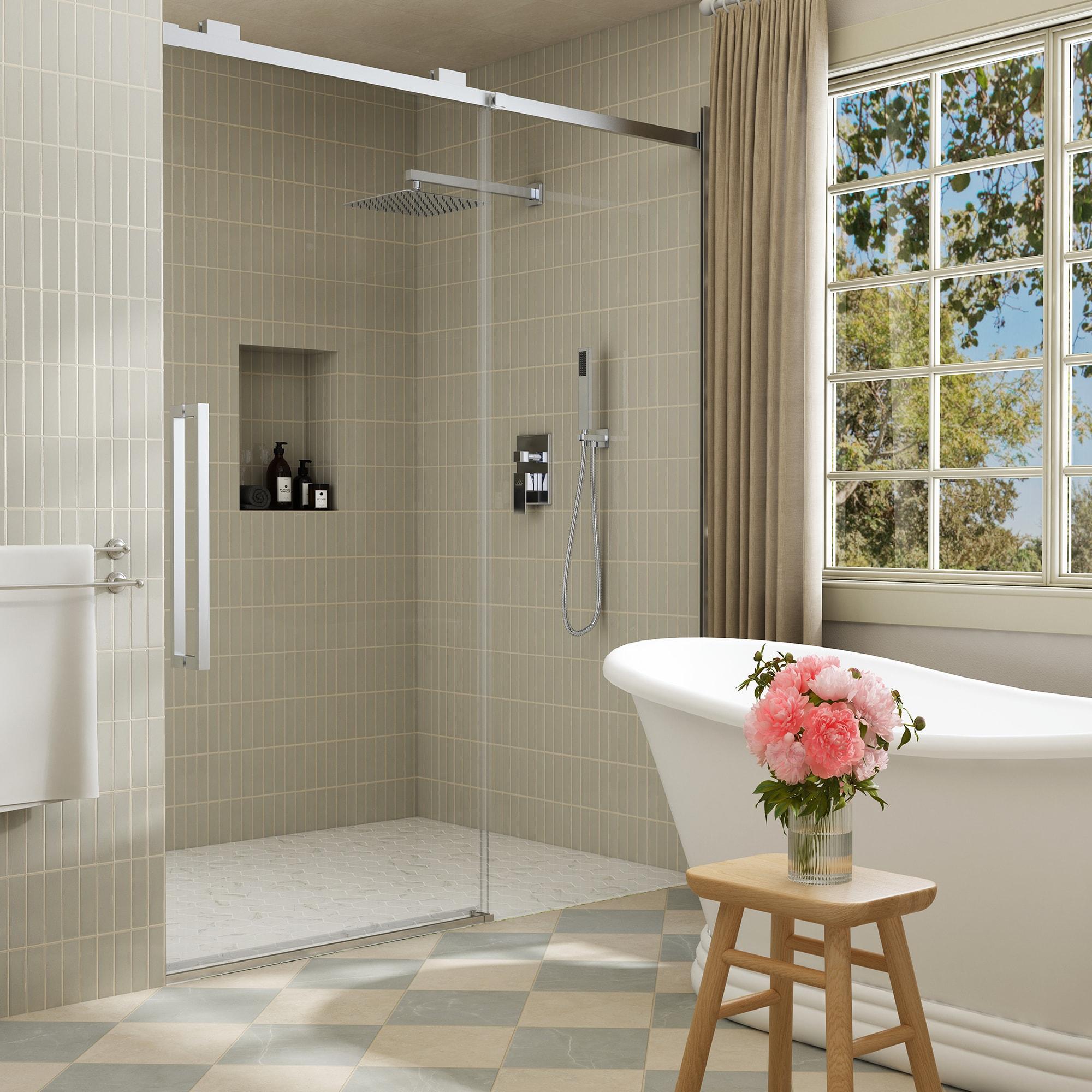 CASAINC 10" Wall Mounted Dual Shower Heads Shower Valve Trim System Kit