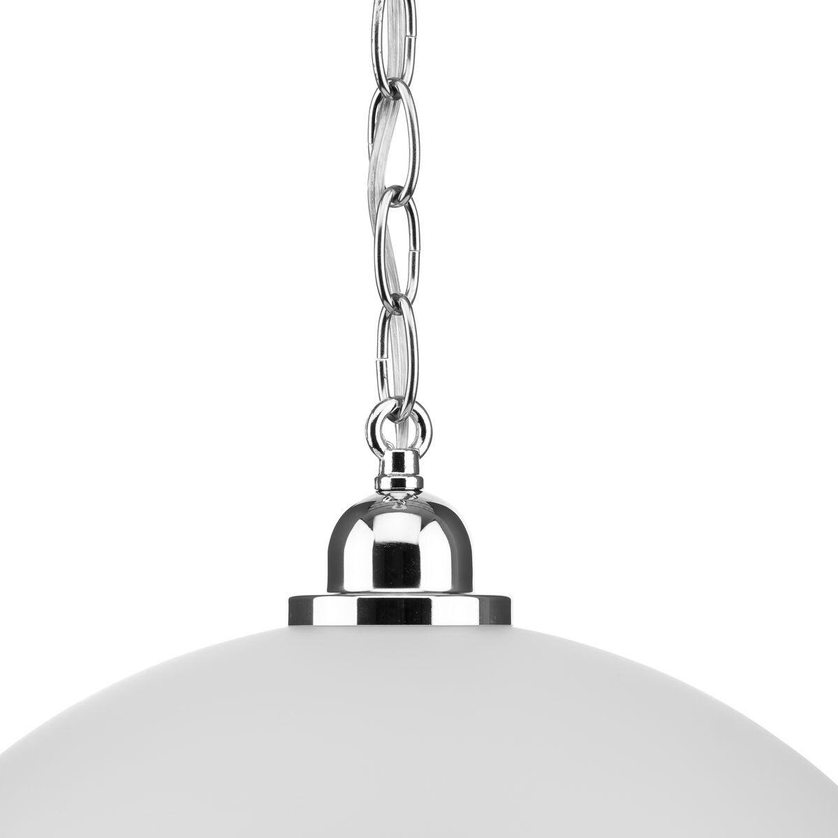 Progress Lighting, Classic Collection, 1-Light Pendant, Brushed Nickel, Etched Glass Shade