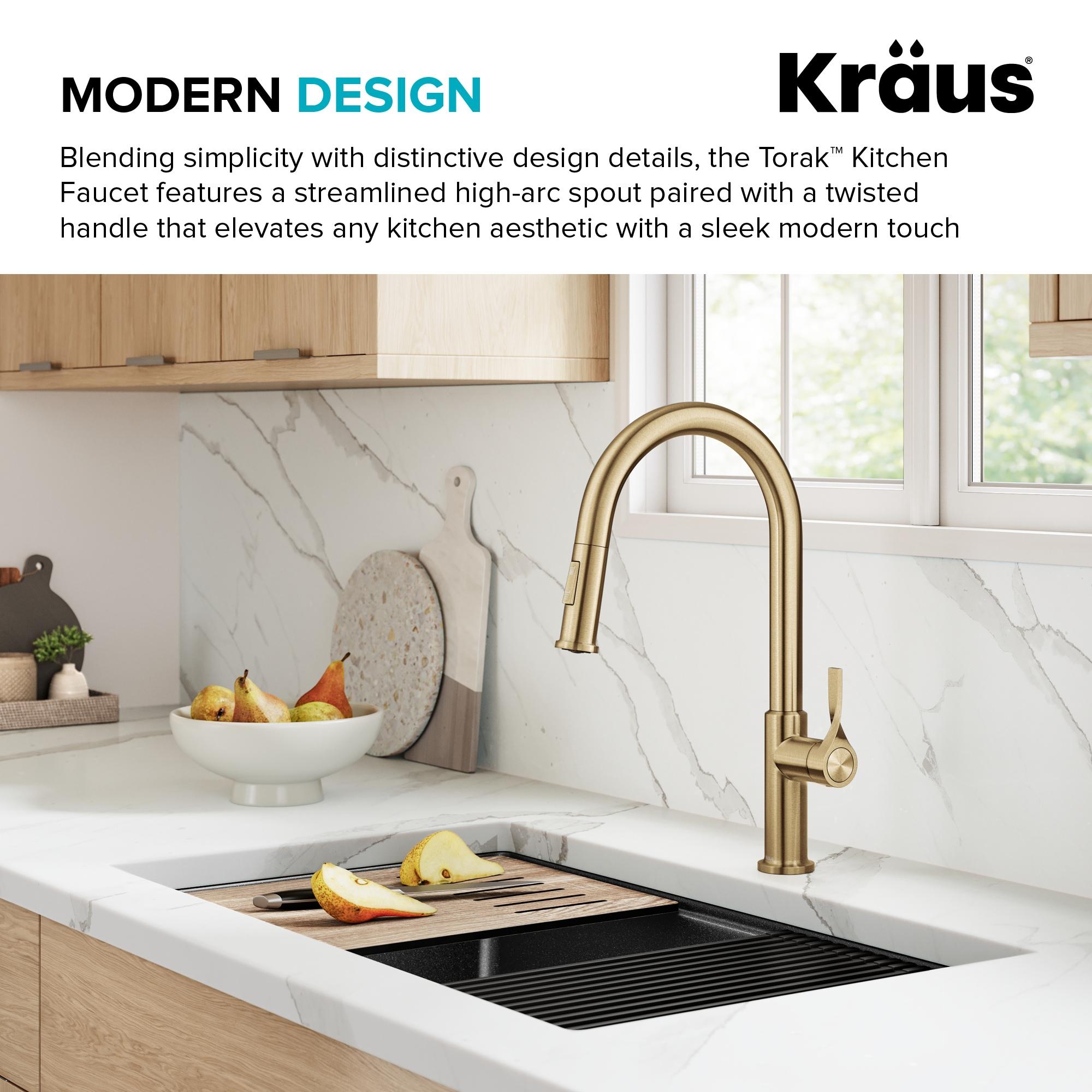 Kraus Torak 2-Function Single Handle Pull Down Kitchen Faucet