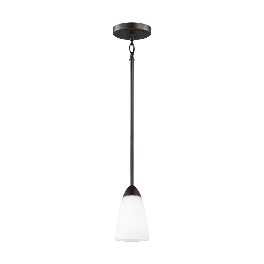 6120201-710-Generation Lighting-Sea Gull Lighting-Seville-One Light Mini Pendant-4 Inch wide by 7 Inch high-Bronze Finish-Incandescent Lamping Type