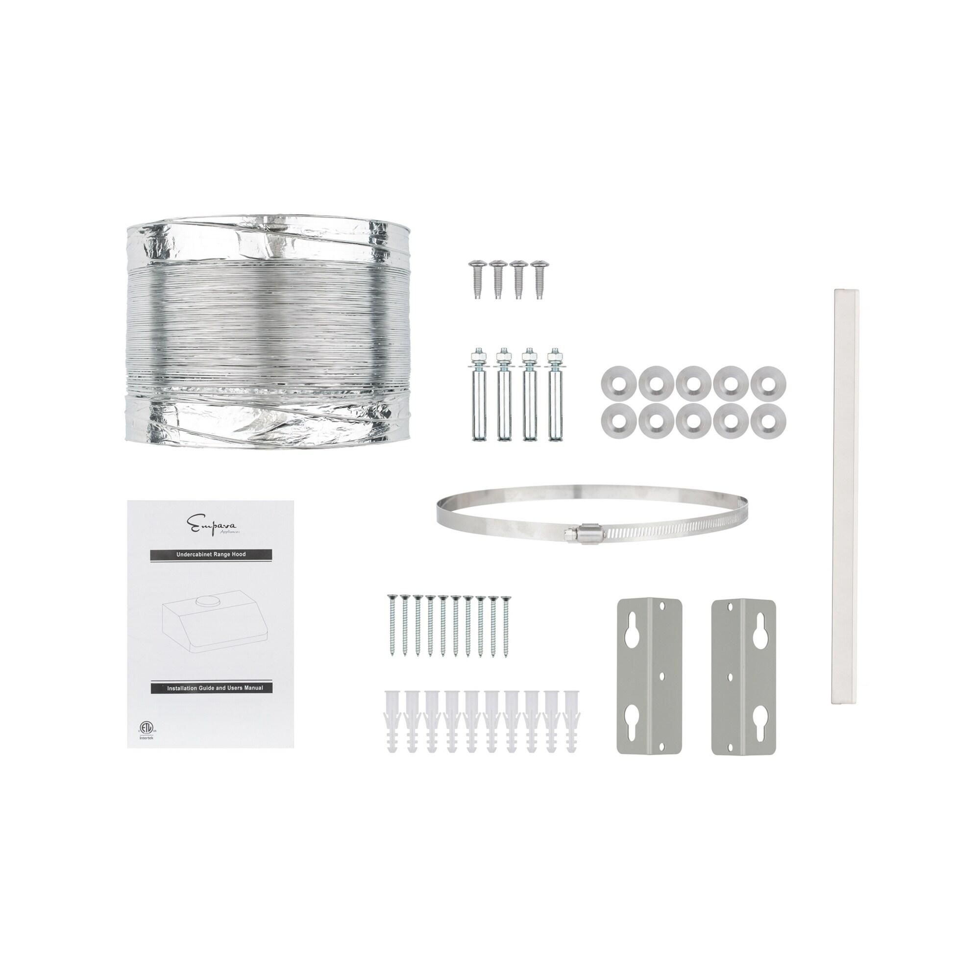 Empava 30" Metal 500 CFM Ducted (Vented) Wall Range Hood with Baffle Filter