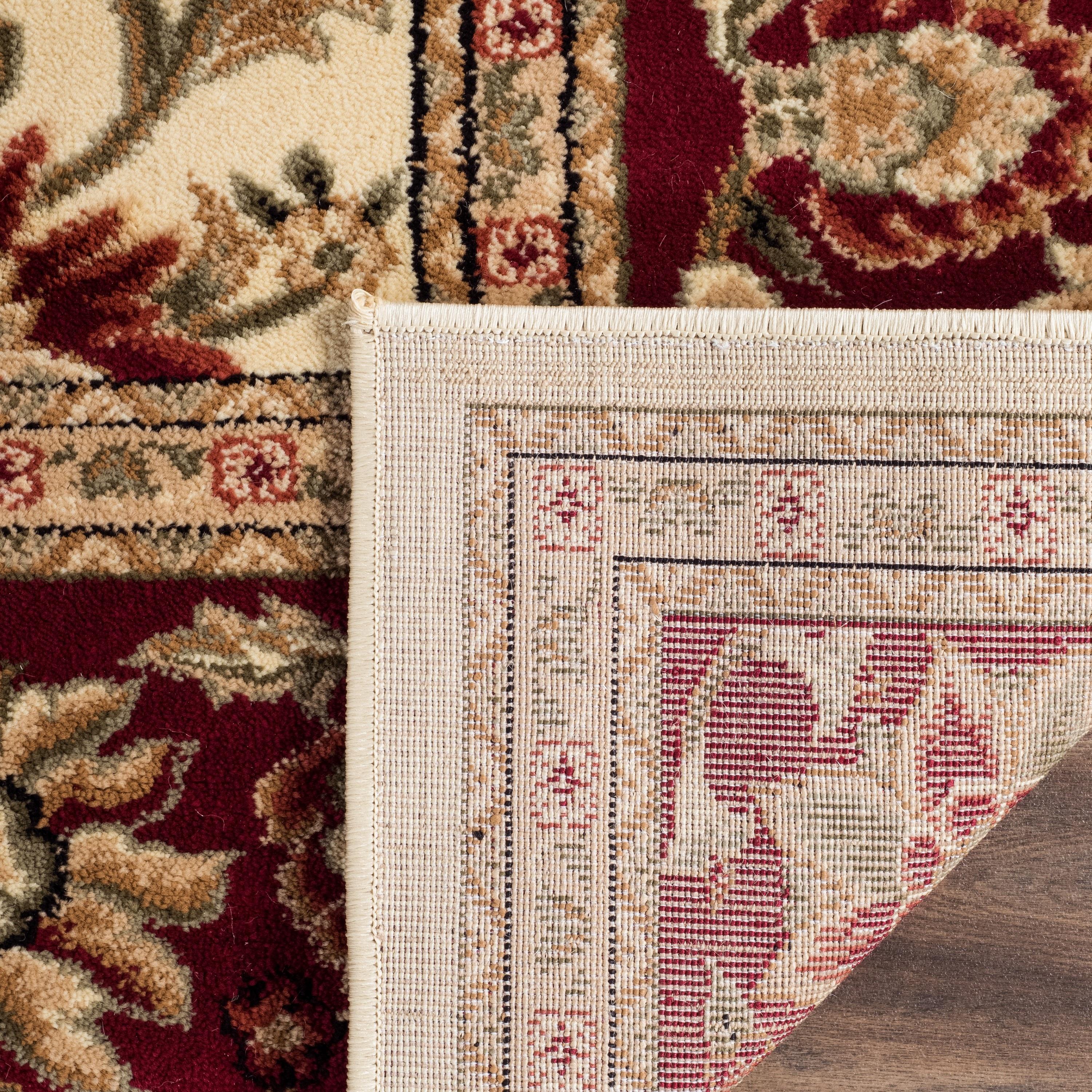 Lyndhurst LNH212 Power Loomed Area Rug - Ivory/Red - 4'x6' - Safavieh.