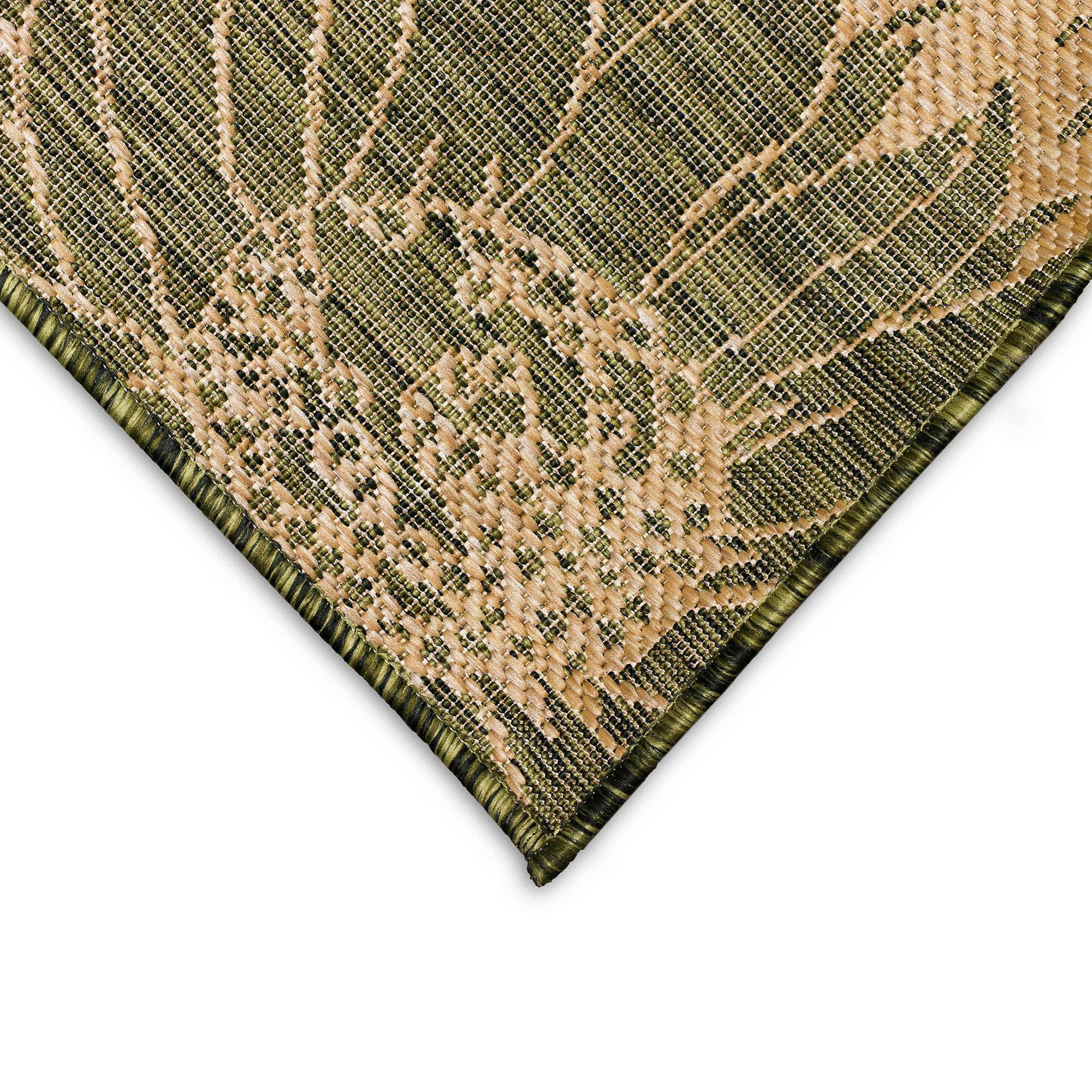 Liora Manne Carmel Sunflower Field Indoor/Outdoor Rug Green 3'3" x 4'11"