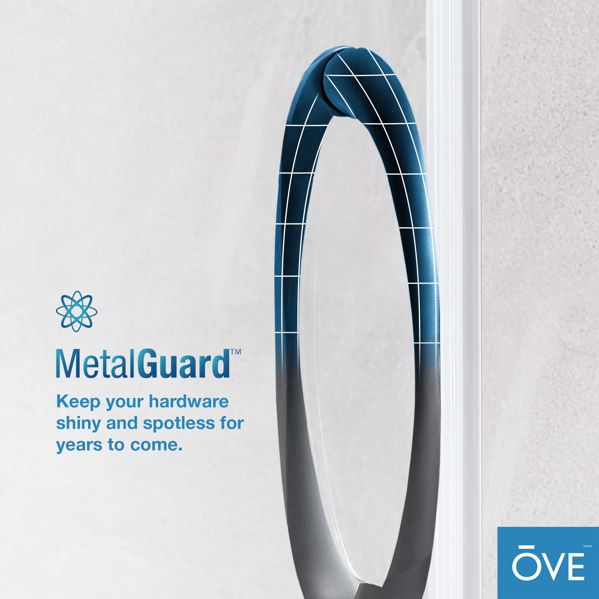 OVE Decors Breeze 40 in. Round Shower Kit w/ Clear, Base, Wall