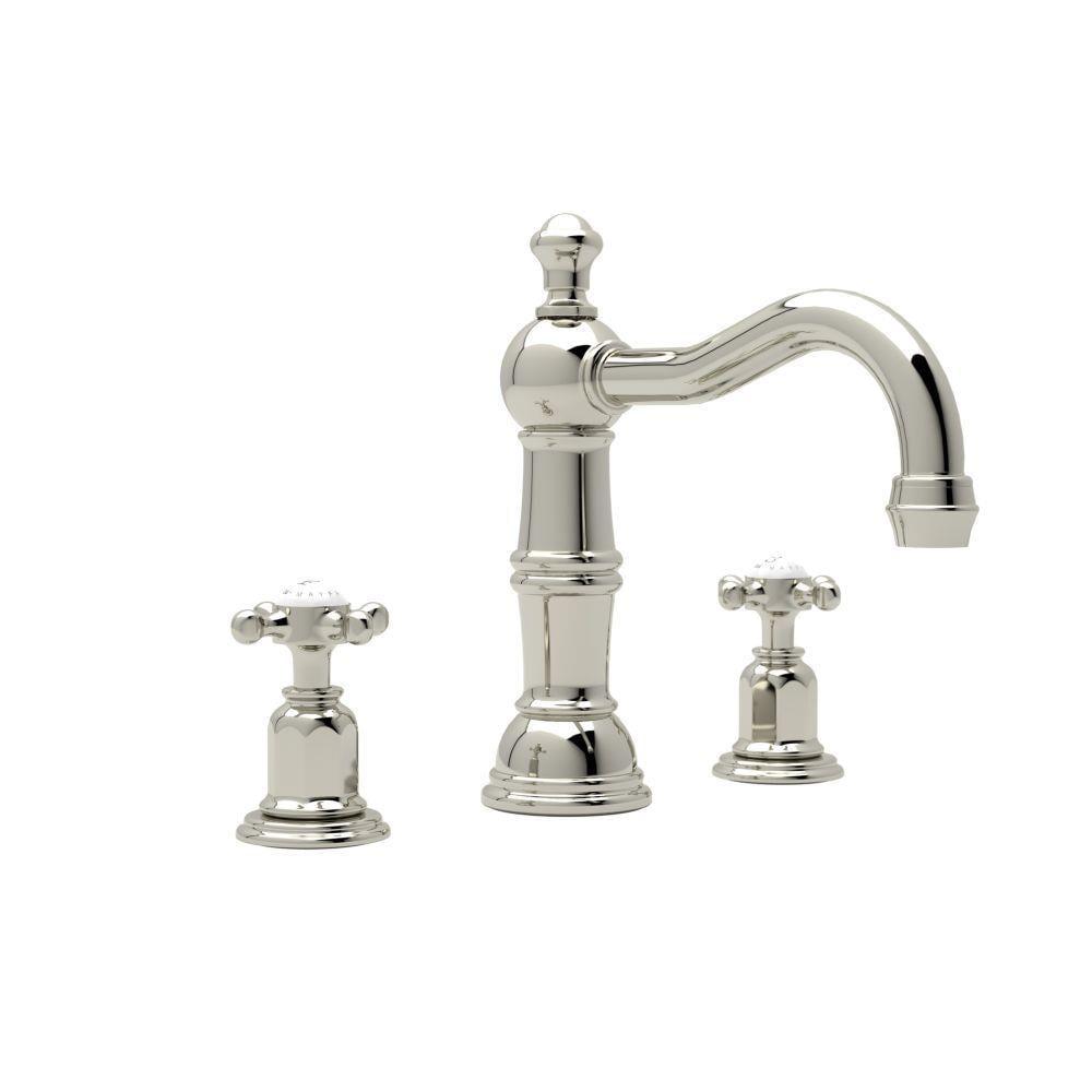 Edwardian Widespread Lavatory Faucet With Column Spout