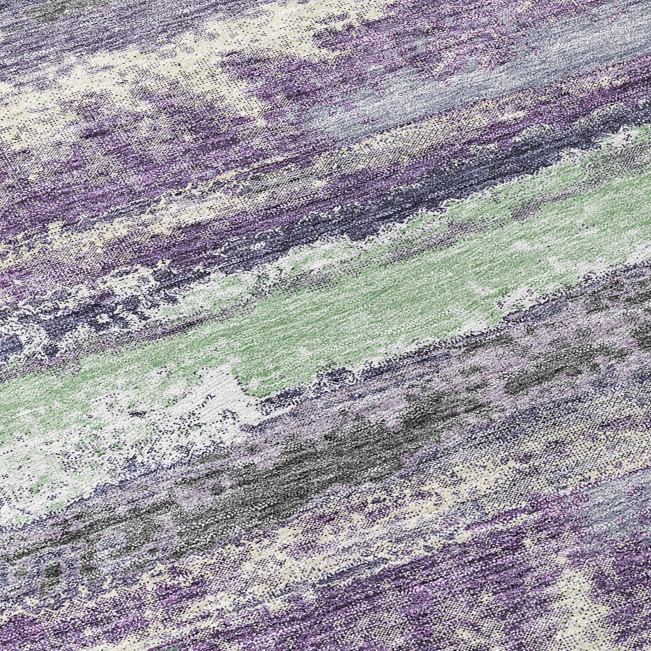 Chantille Machine Washable Indoor/Outdoor Abstract ACN942 Purple 3 ft. x 5 ft. Area Rug