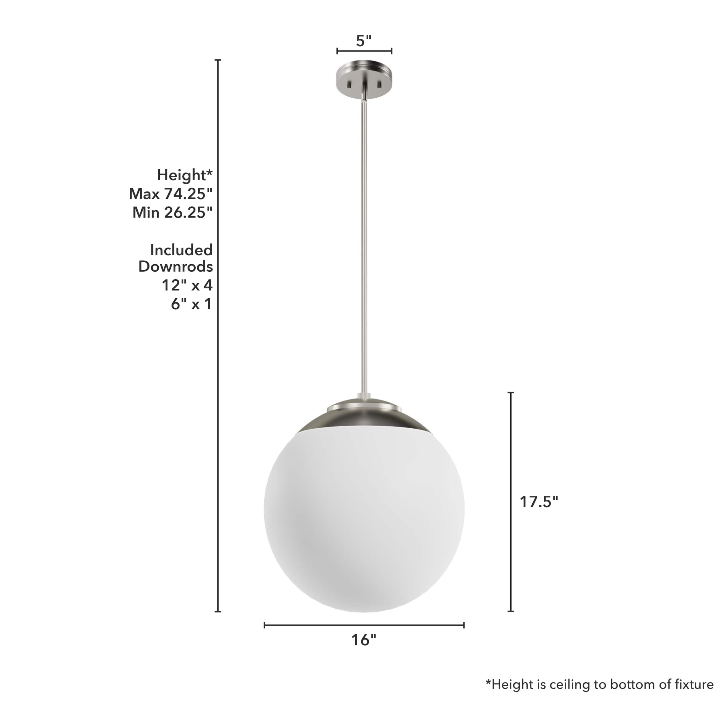 Hepburn 1 - Light Sphere Globe Pendant