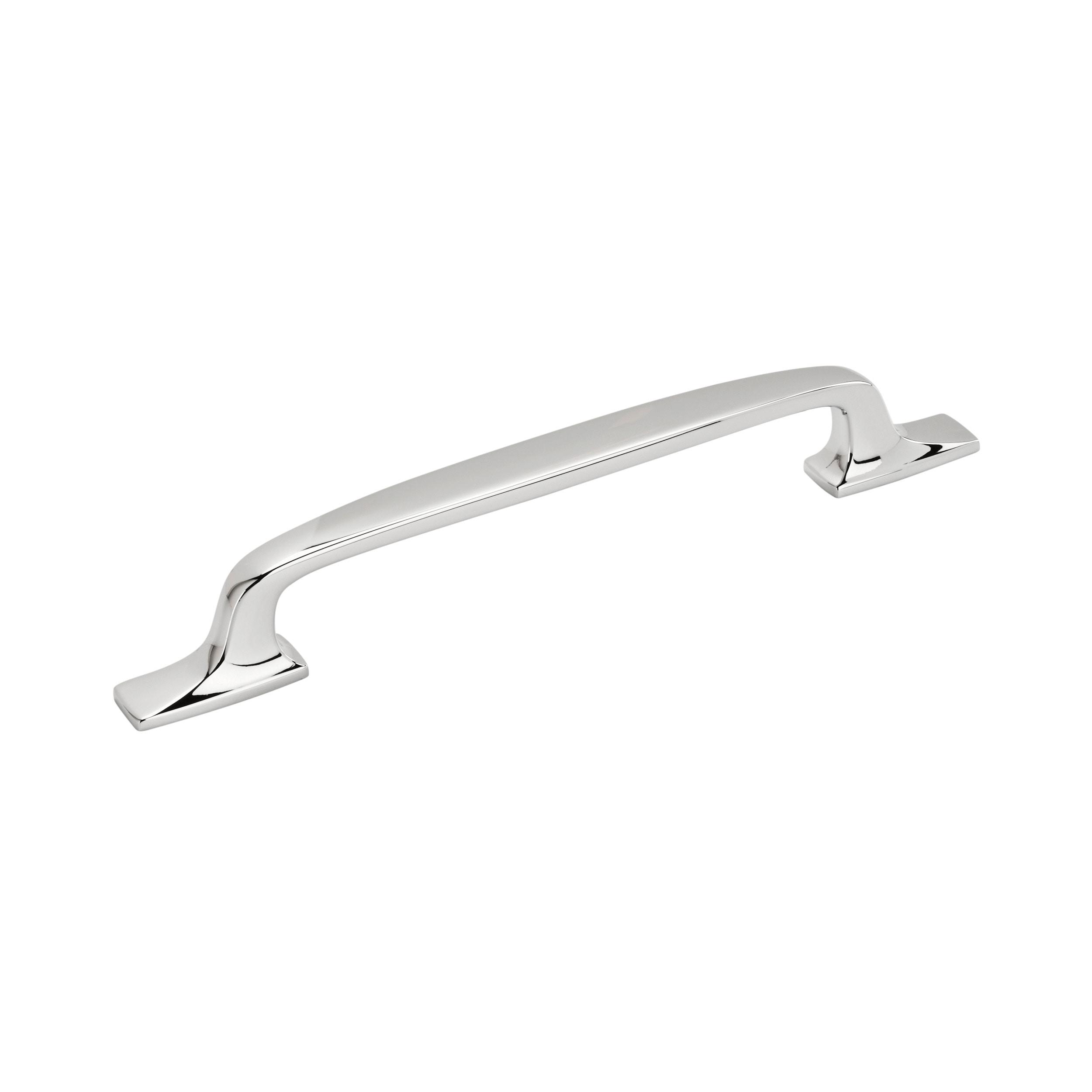 Amerock Highland Ridge 6-5/16 inch (160mm) Center-to-Center Polished Chrome Cabinet Pull