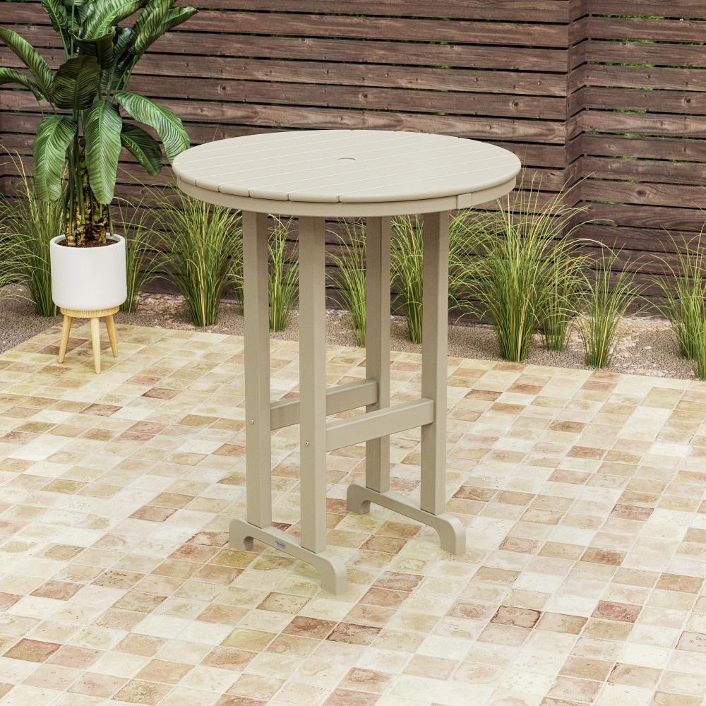 Round Farmhouse Bar Table