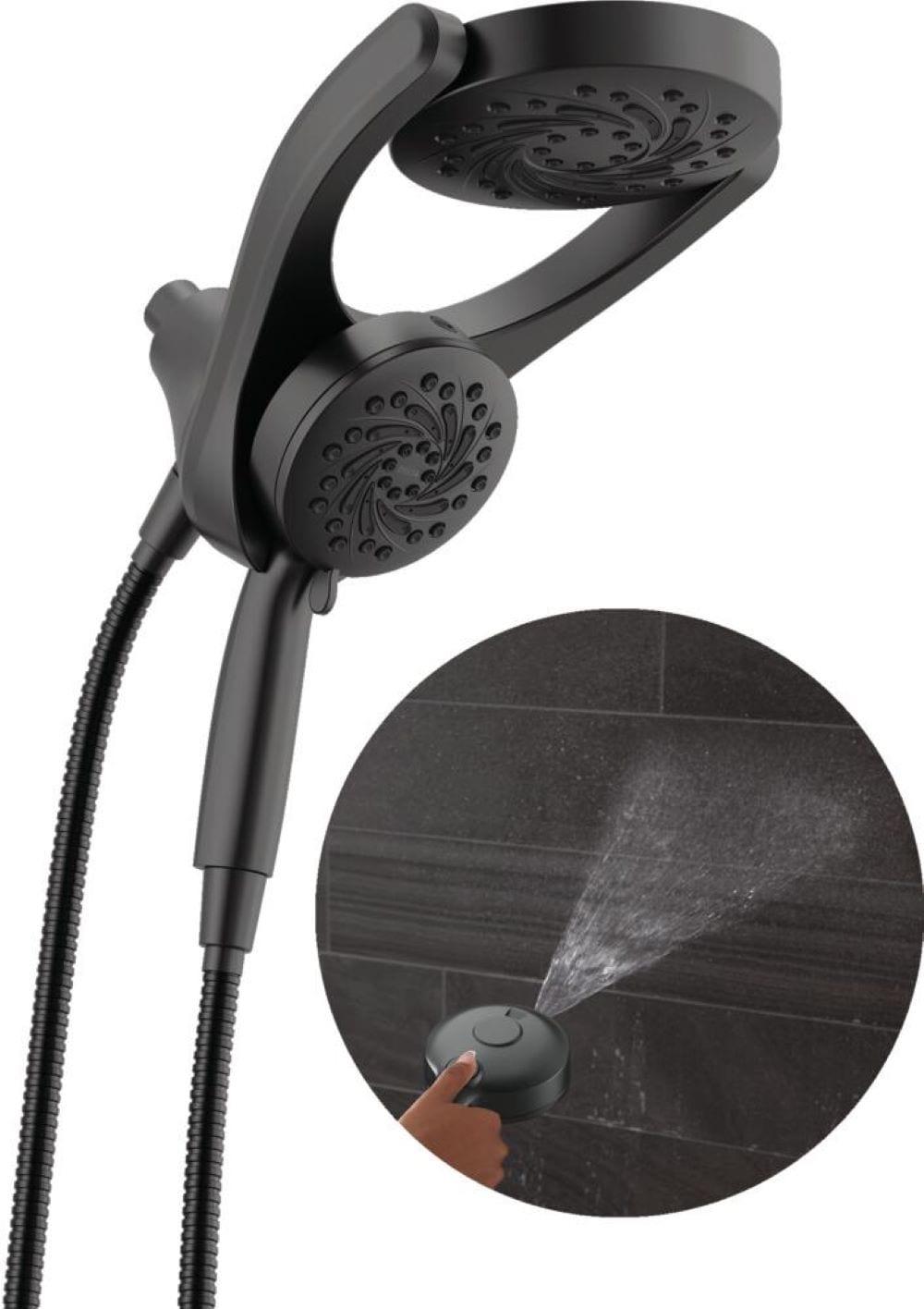 5-Setting HydroRain 2-in-1 Dual Shower Head with ProClean Spray