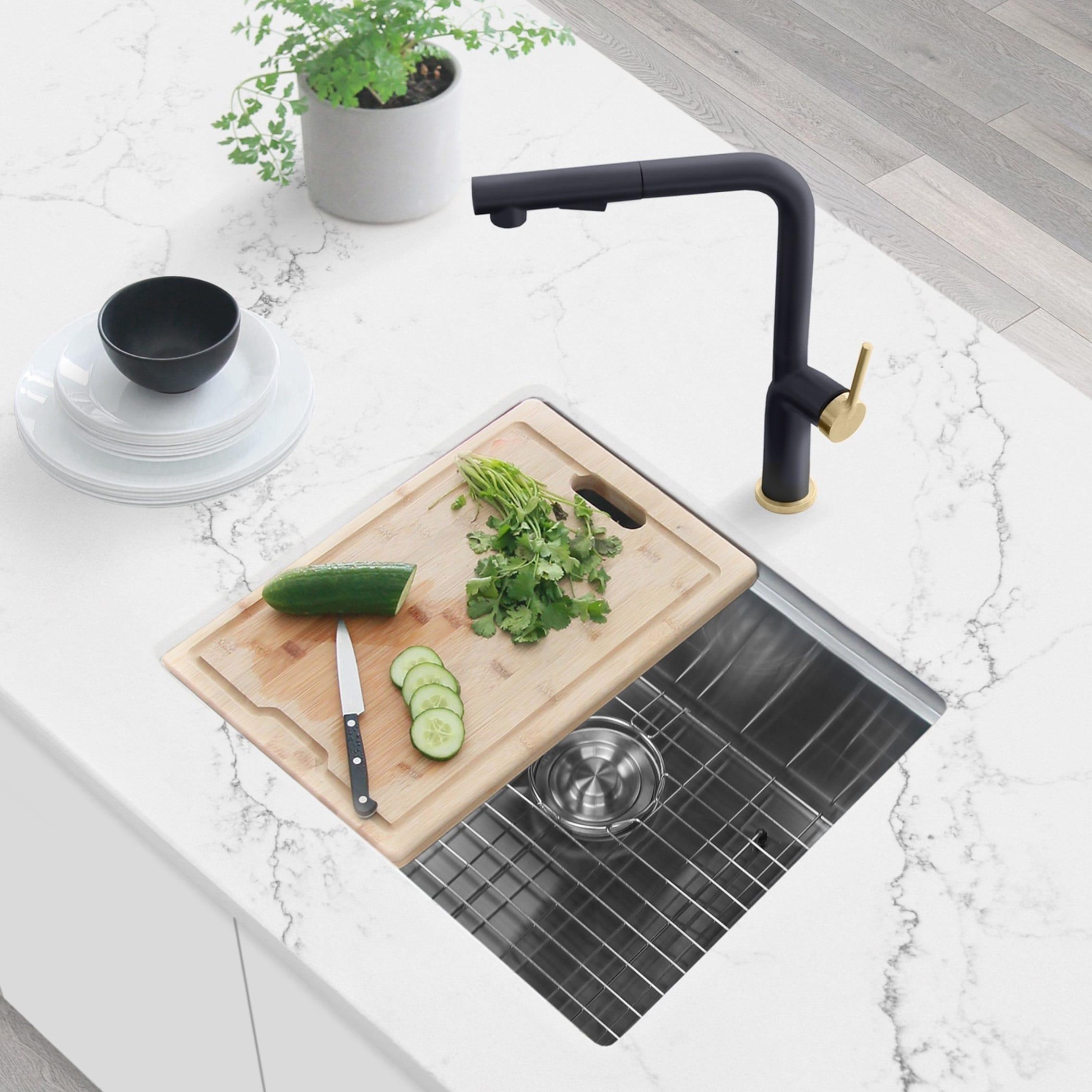 Modern Faucet Stylish Latina One-Handle Pull Down Kitchen Faucet