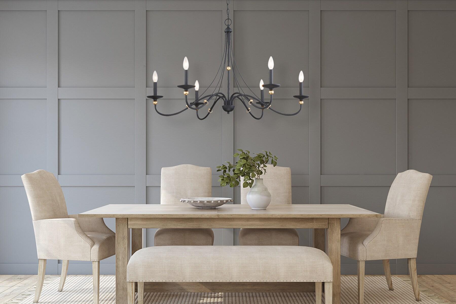 Minka Lavery - Westchester County - Chandelier 6 Light Sand Coal/Skyline Gold