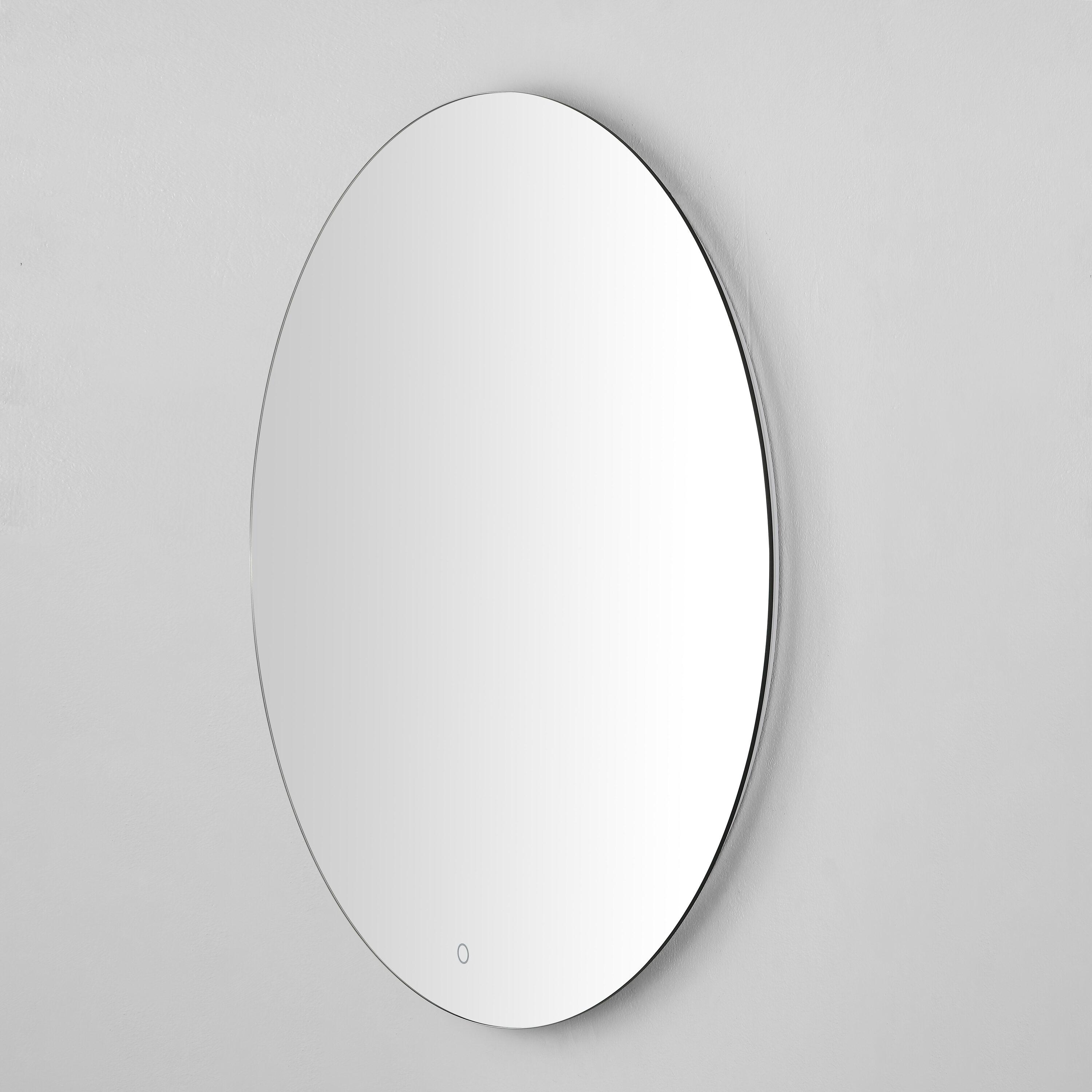 Ashden 36" Round Frameless LED Backlit Wall Mirror