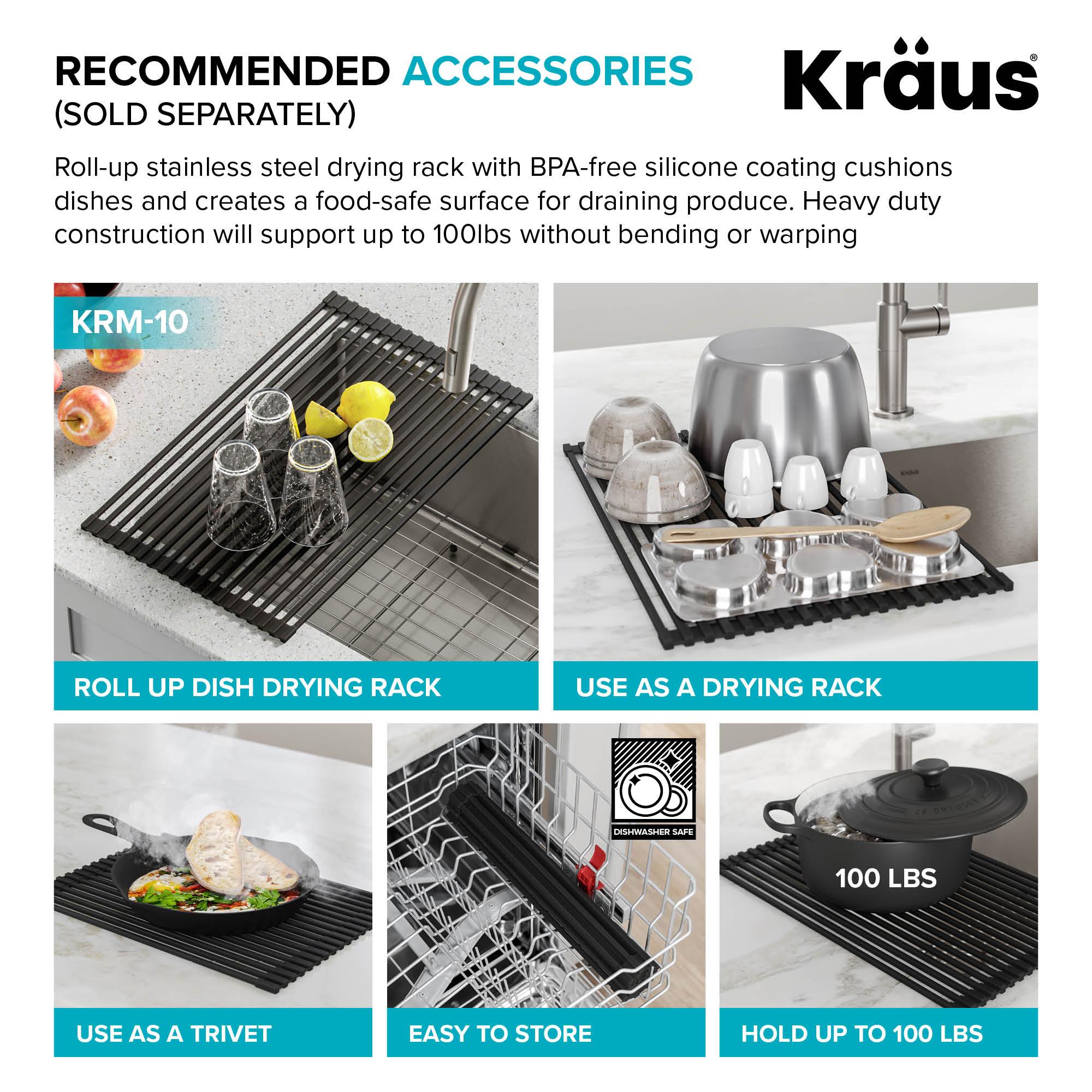 KRAUS Standart Pro Undermount 16 Gauge Stainless Steel Bar Kitchen Sink