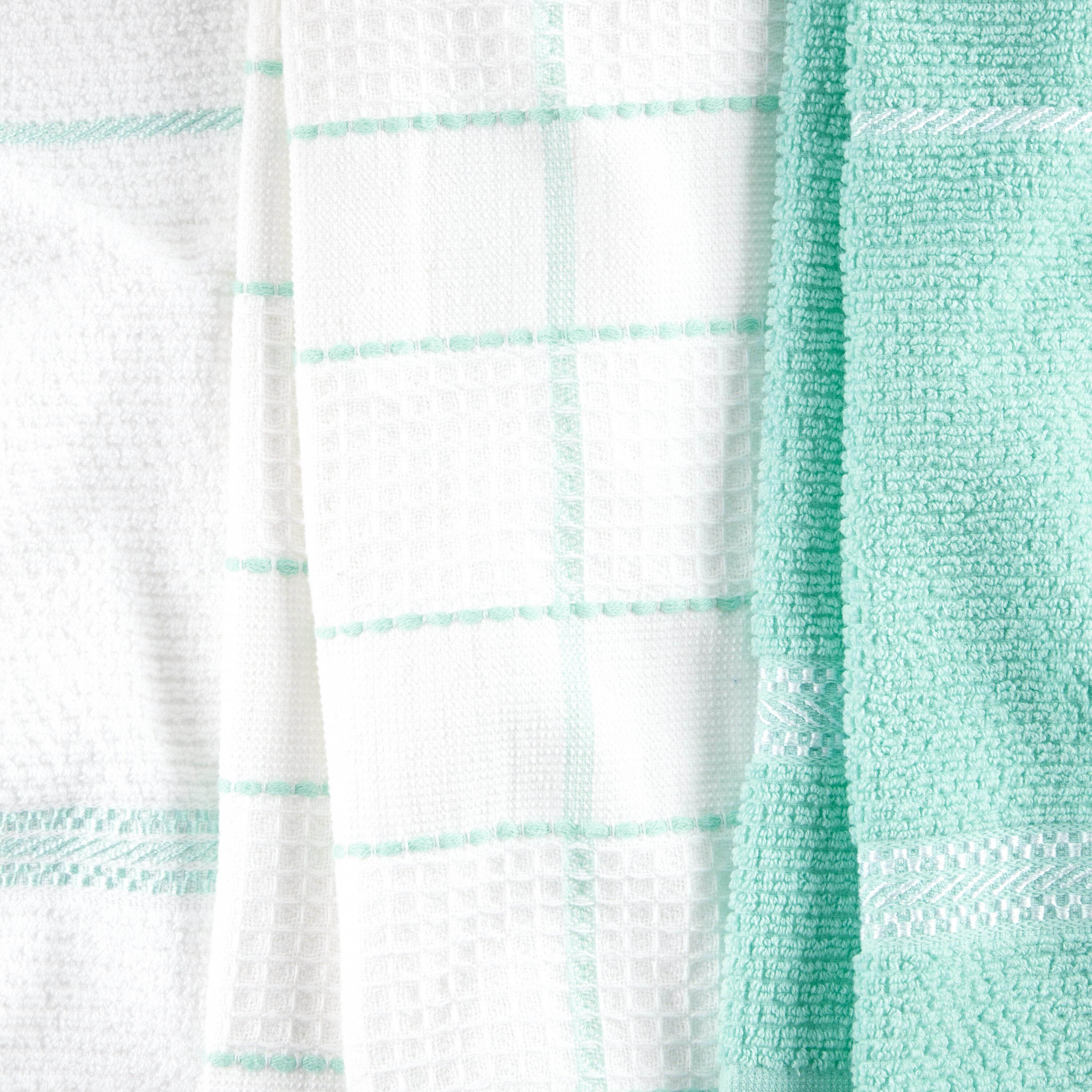 Martha Stewart Martha Stewart Modern Waffle Kitchen Towel Set 6-Pack, Linen, 16"x28" (Set of 6)