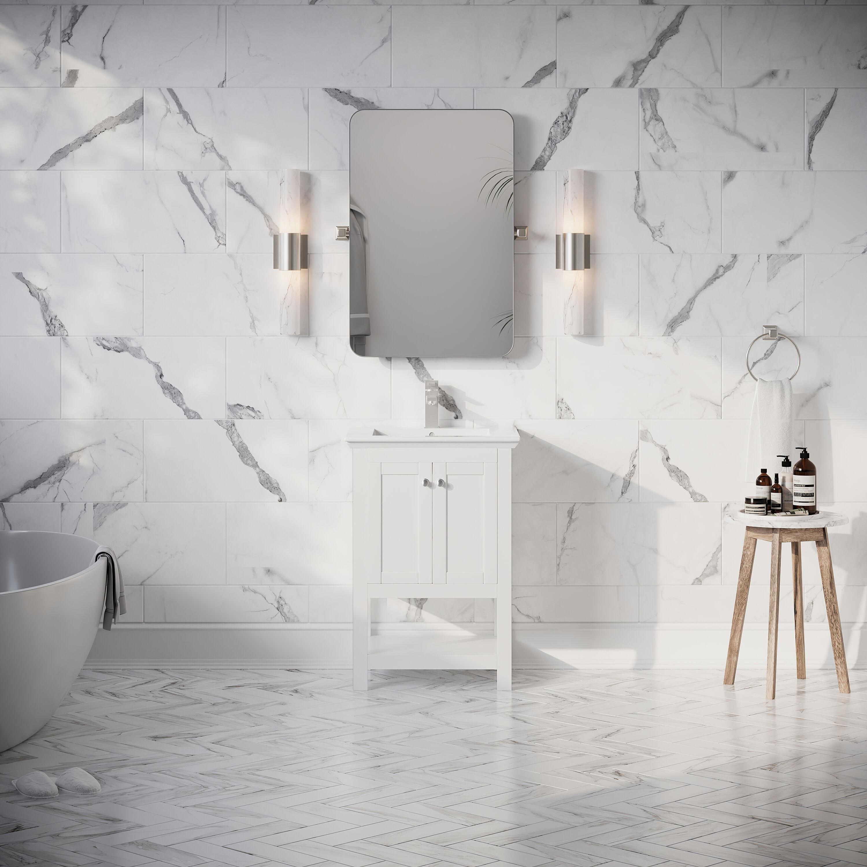 Fresca Manchester 24" White Traditional Bathroom Vanity