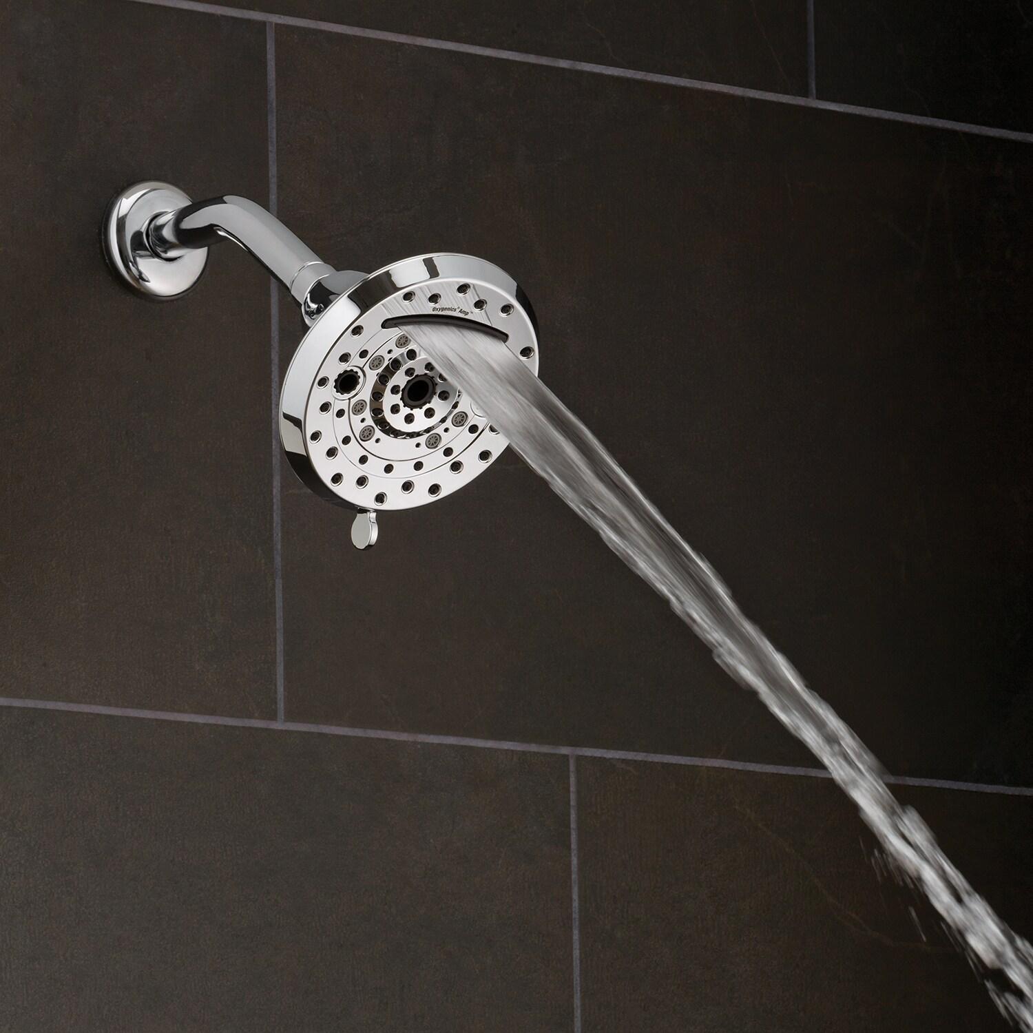 Oxygenics Amp Chrome Fixed Shower Head 1.8-GPM (6.8-LPM)