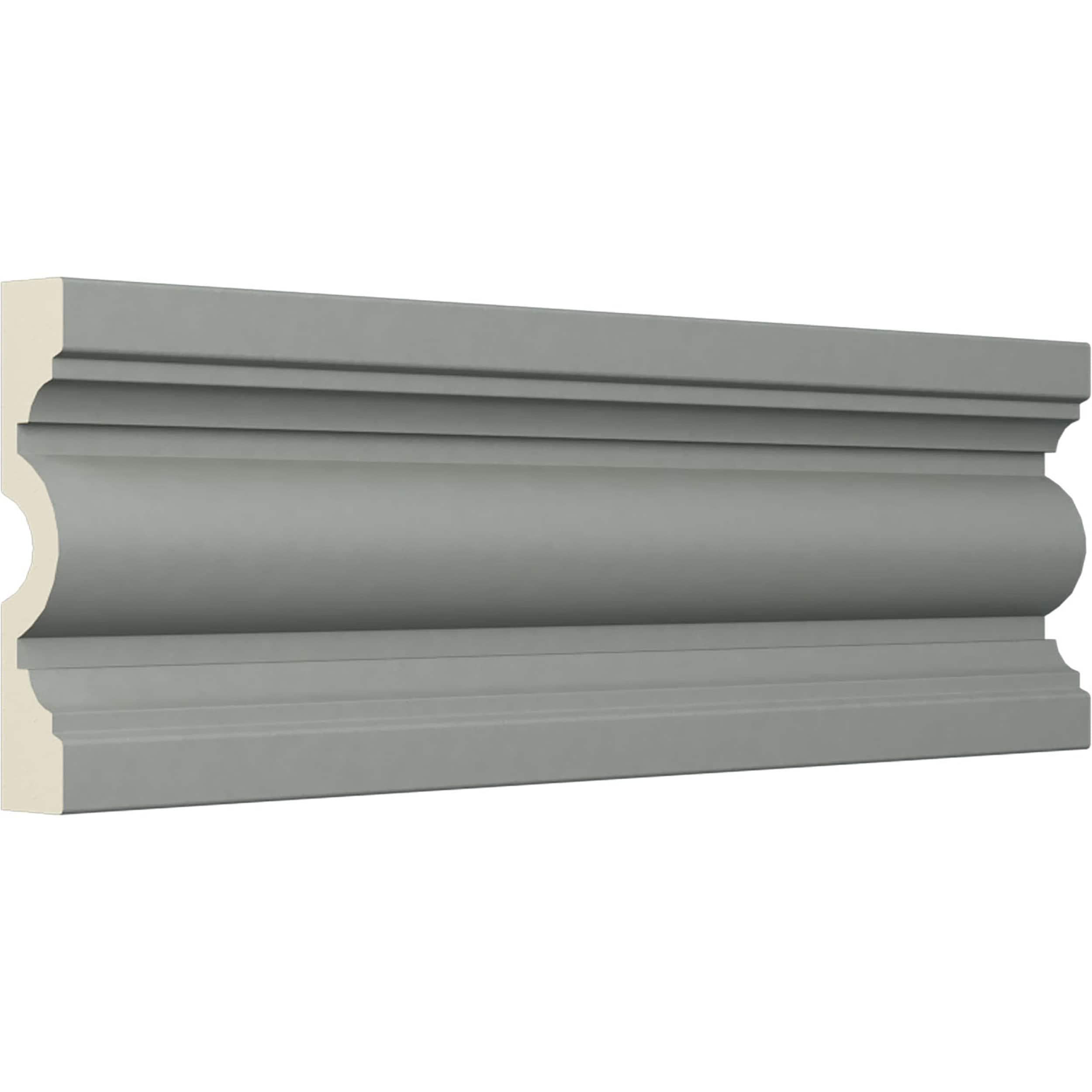 Ekena Millwork 4"H x 3/4"P x 94 1/2"L Gorleen Chair Rail (Set of 8)