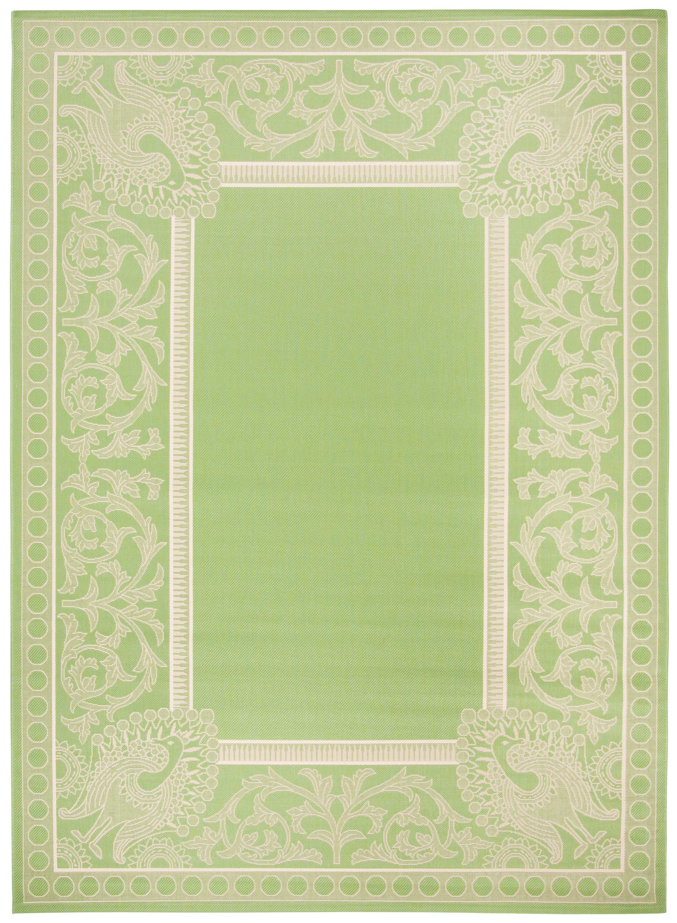 Courtyard CY2965 Power Loomed Indoor/Outdoor Area Rug - Olive/Natural - 5'3"x7'7" - Safavieh.