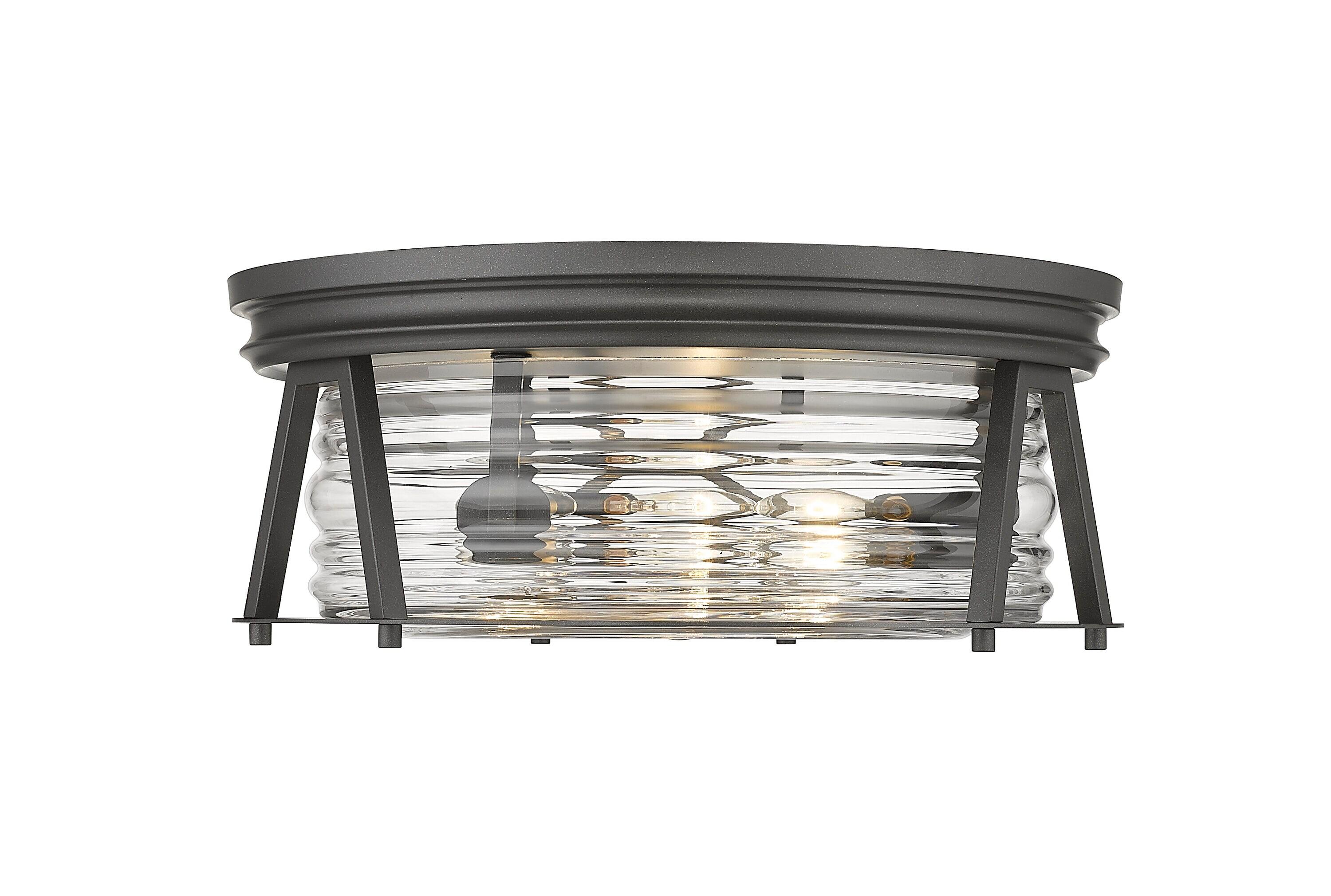 Z-Lite Cape Harbor 3 - Light Flush Mount in  Bronze
