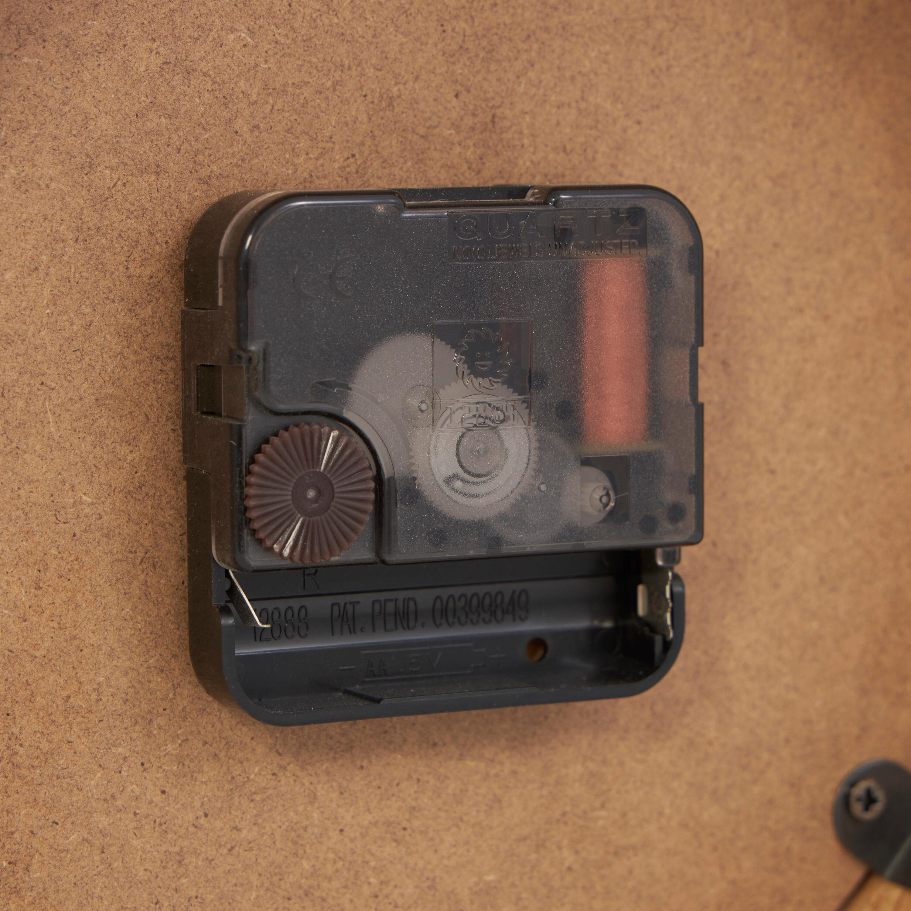 Cole And Grey Wood Round Abstract Clock