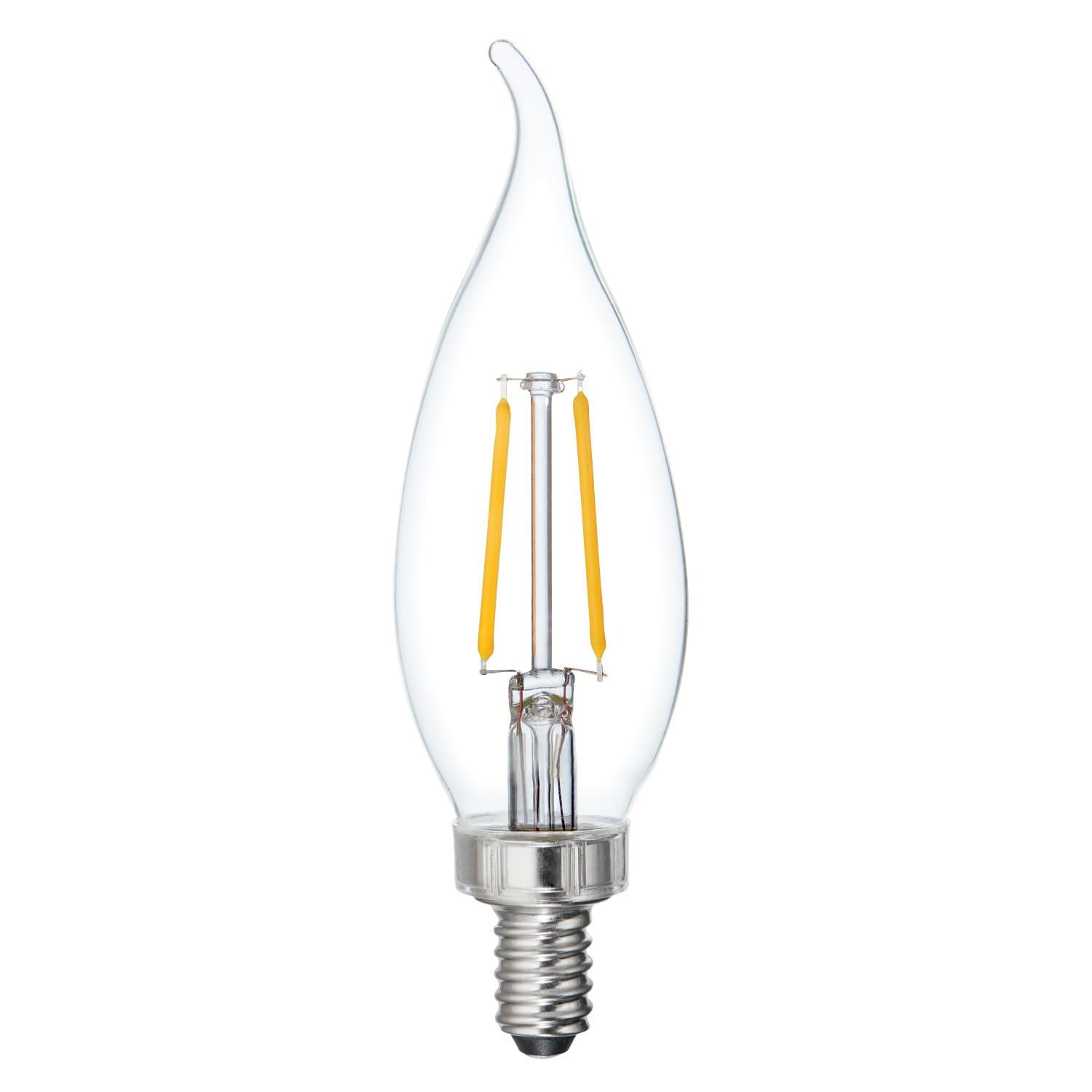 GE Relax HD 25 -Watt EQ CAC Soft white Candelabra base (E-12) Dimmable LED Decorative Light Bulb 3 -Pack