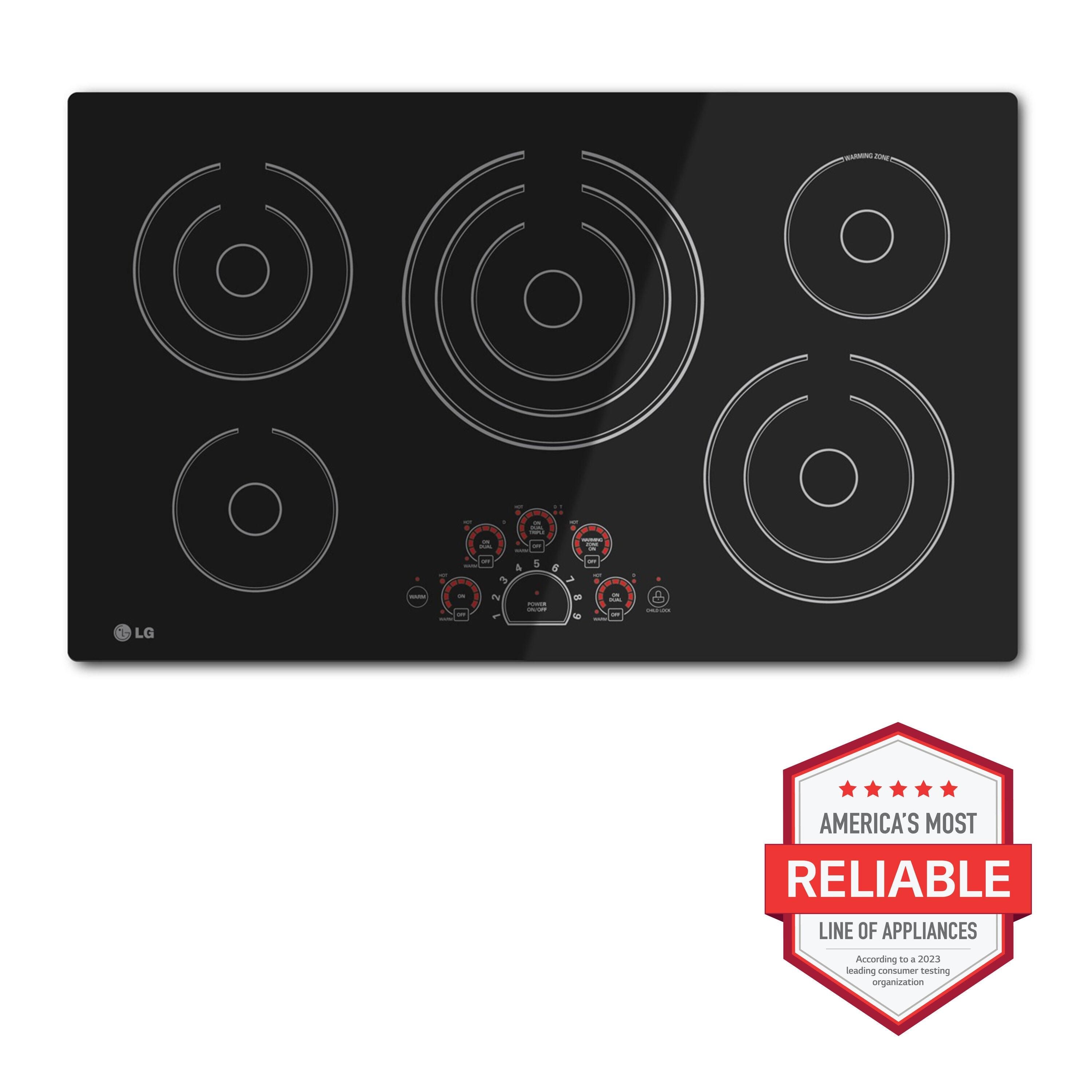 37" Electric Cooktop with 5 Elements