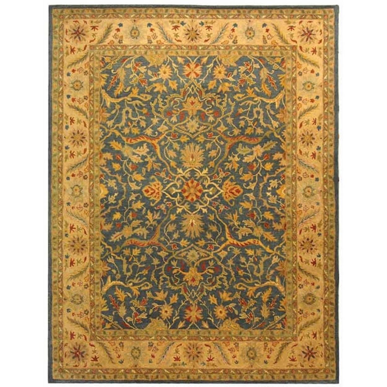 SAFAVIEH Antiquity Toireasa Oriental Wool Area Rug, Blue, 11' x 15'