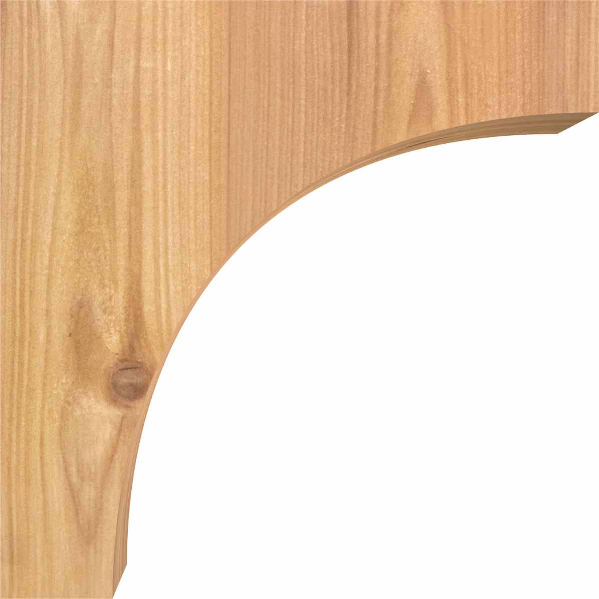 5 1/2"W x 8"D x 8"H Huntington Smooth Corbel, Western Red Cedar