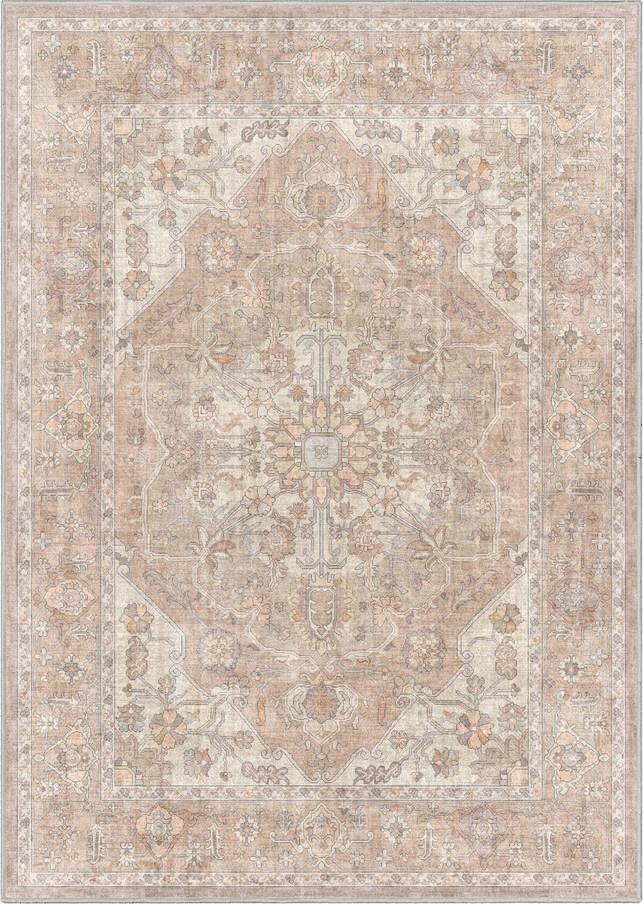 Kehr Antigua Vintage Persian Oriental Beige Flat-Weave Rug
