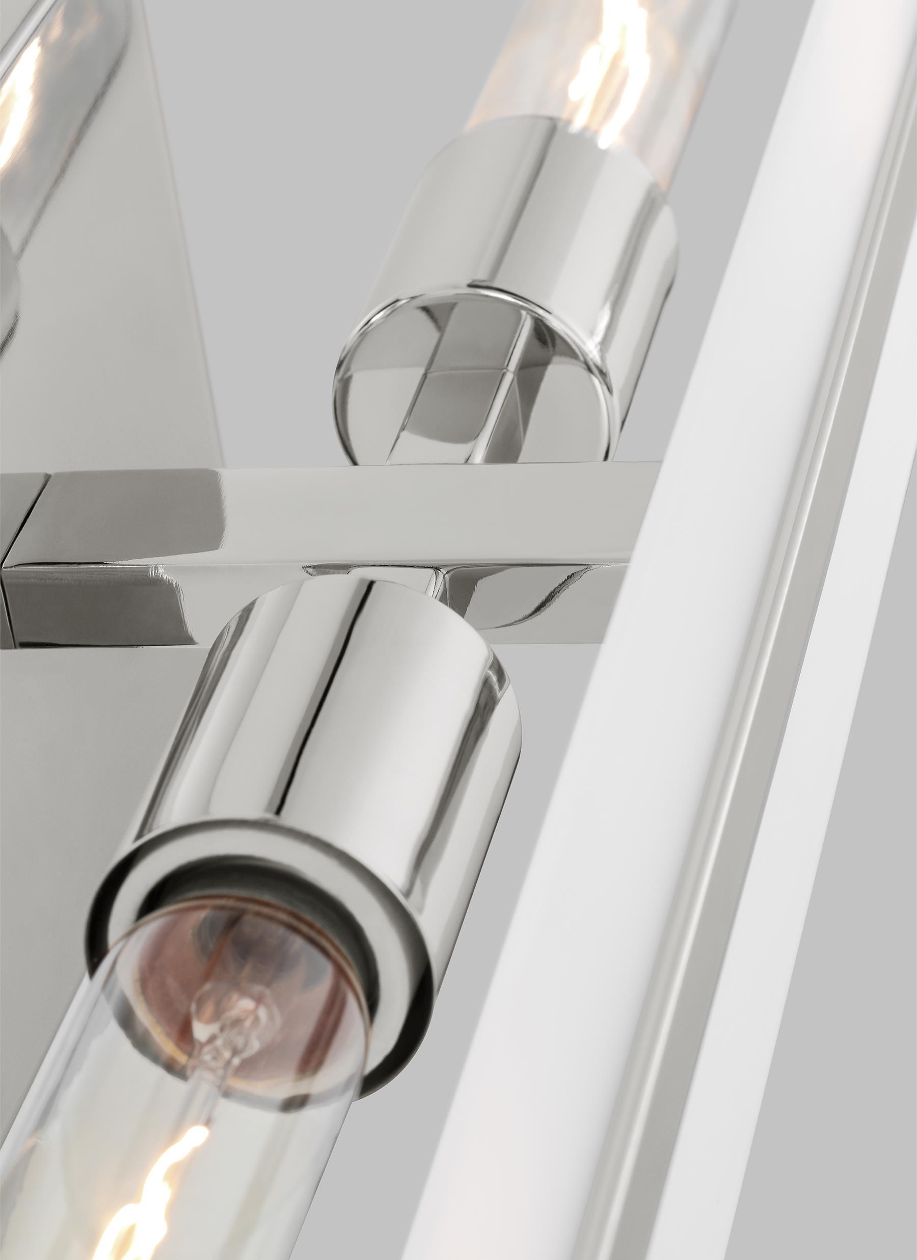 Dex Chrome 2-Light Outdoor Vanity with Satin Etched Glass
