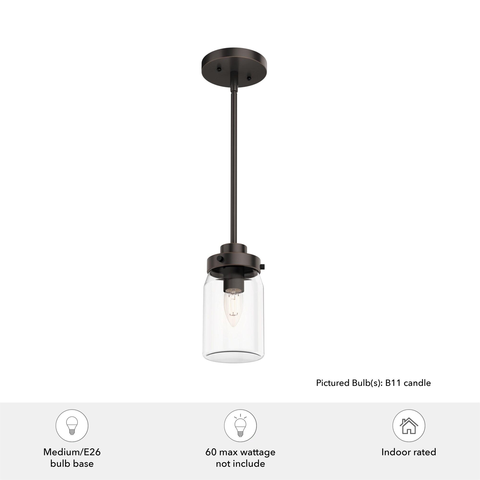 Devon Park 1 - Light Single Jar Pendant