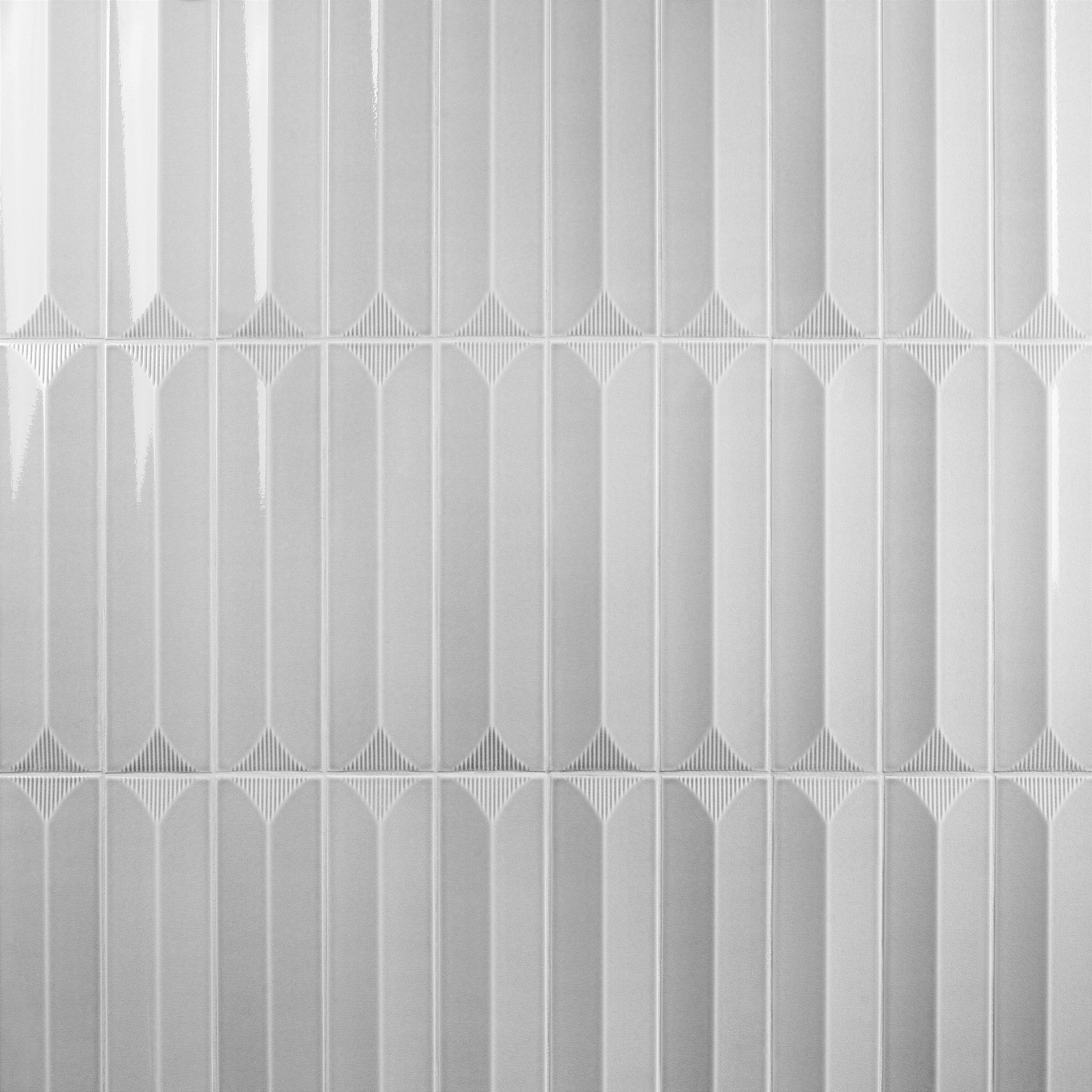 Radiant Inflex 4.43'' W x 17.62'' L Crackled Ceramic Subway Wall Tile (6.53 Sq. Ft. / Case)