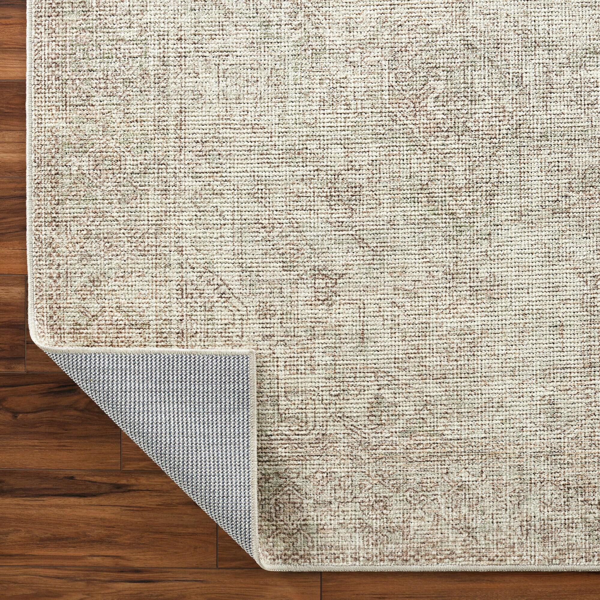 Becki Owens x Livabliss Vintage Traditional Oriental Boho Sage Cream Area Rug