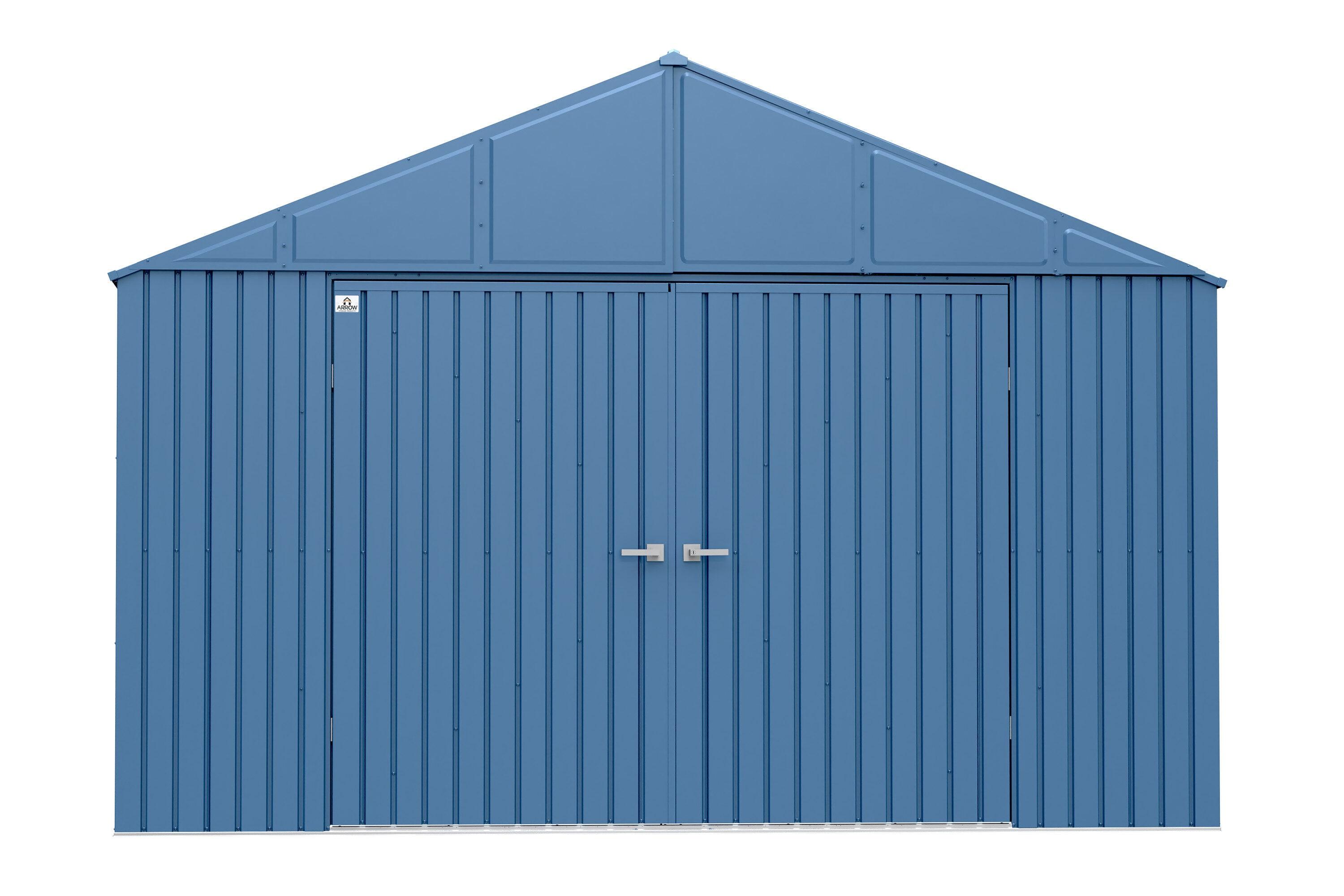 Arrow Elite 12 ft. W x 12 ft. D Galvalume Steel Storage Shed